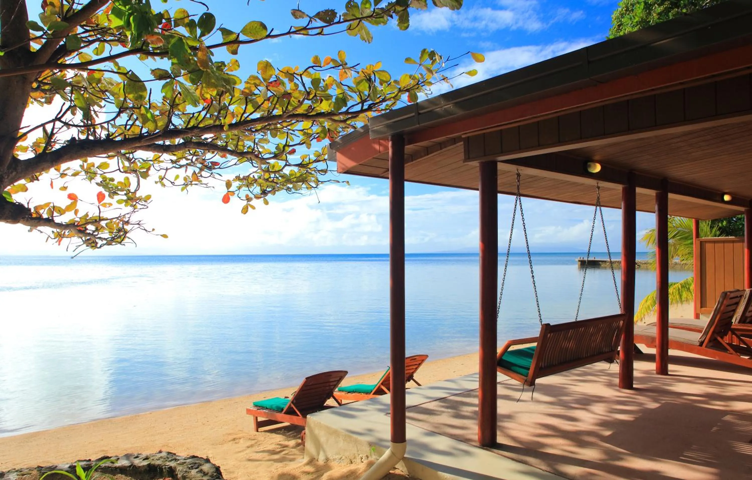 Patio in Toberua Island Resort