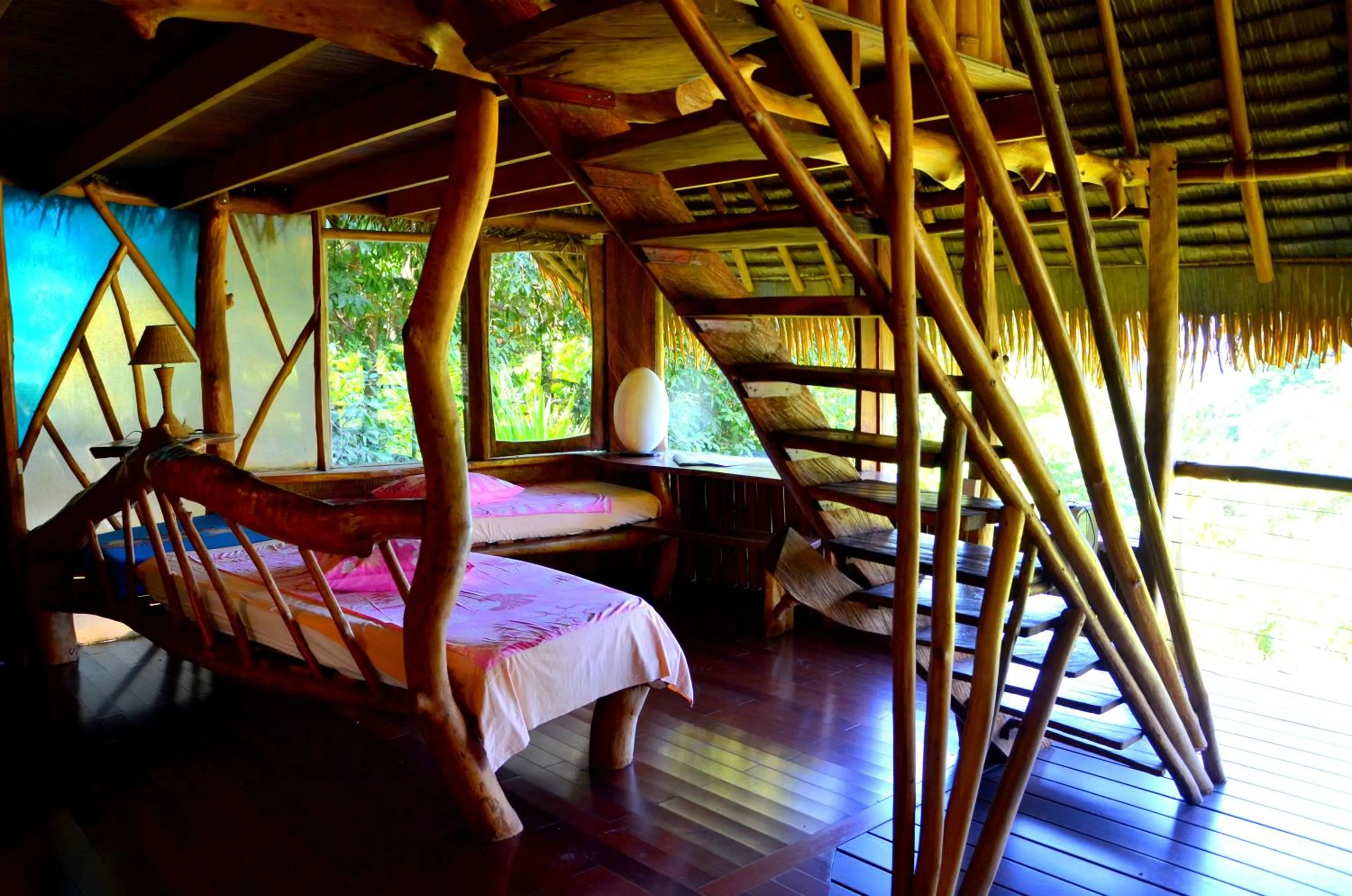 Balcony/Terrace, Bed in Vanira Lodge