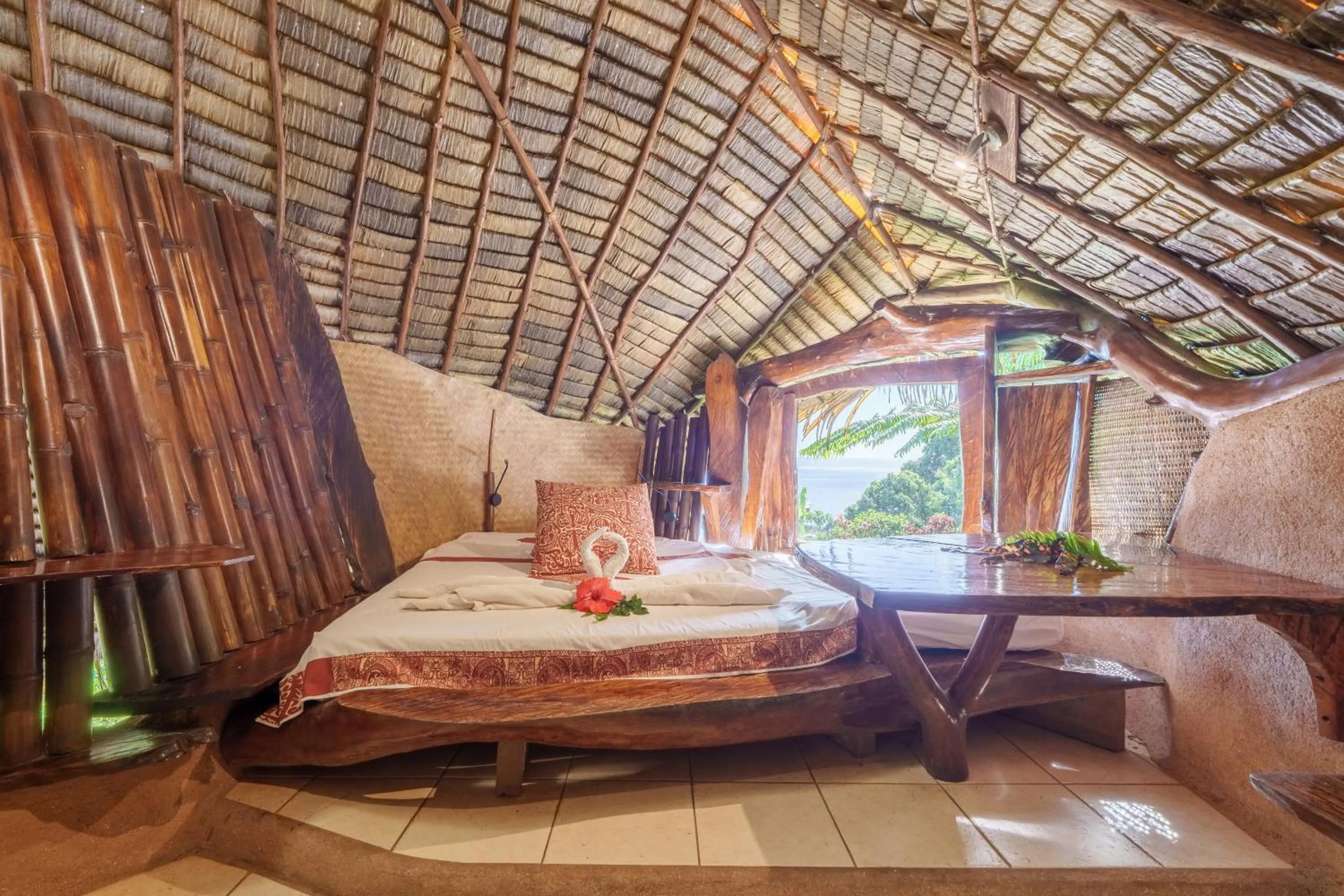 Bed in Vanira Lodge