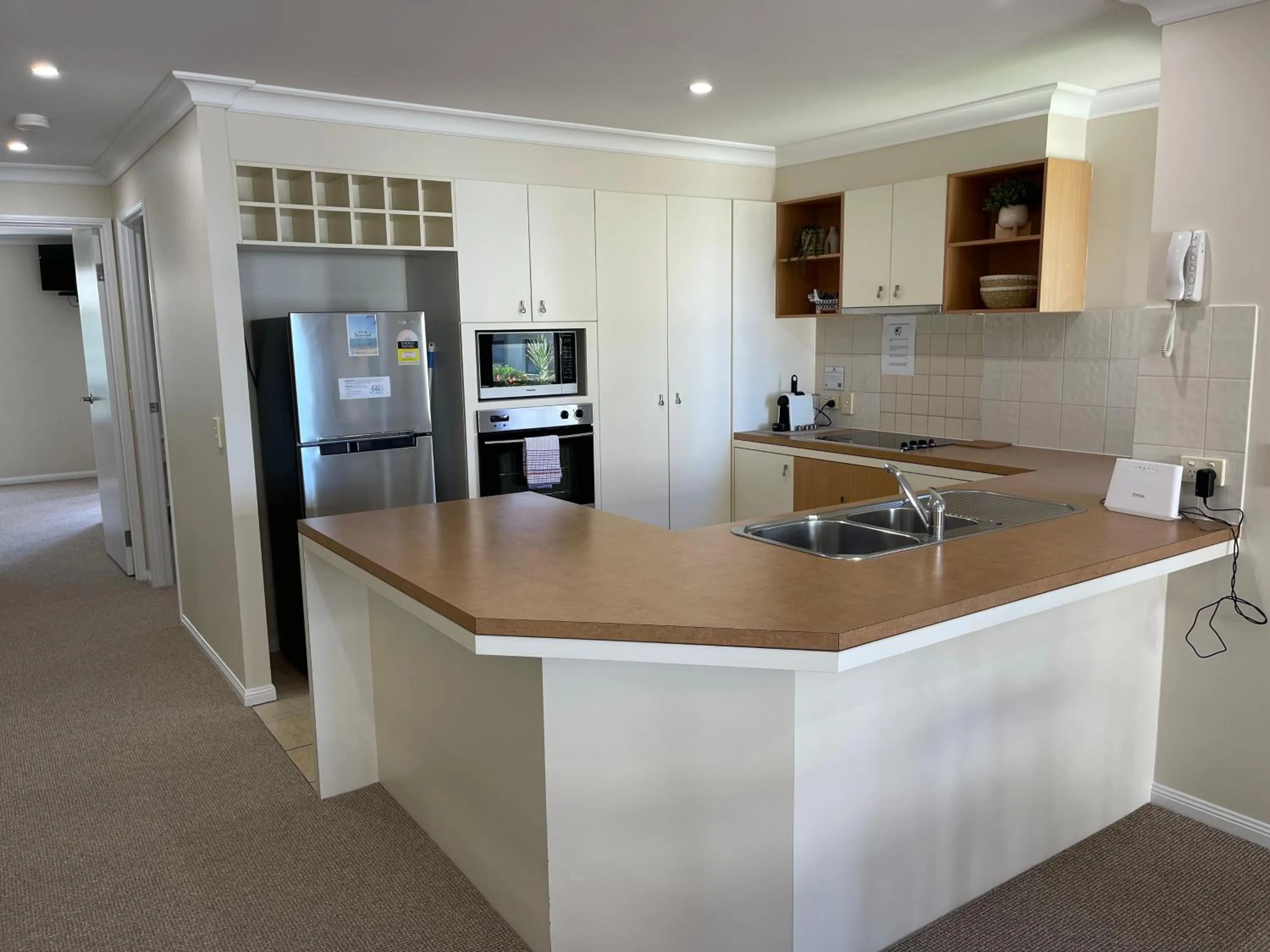 kitchen in The Sands Resort at Yamba