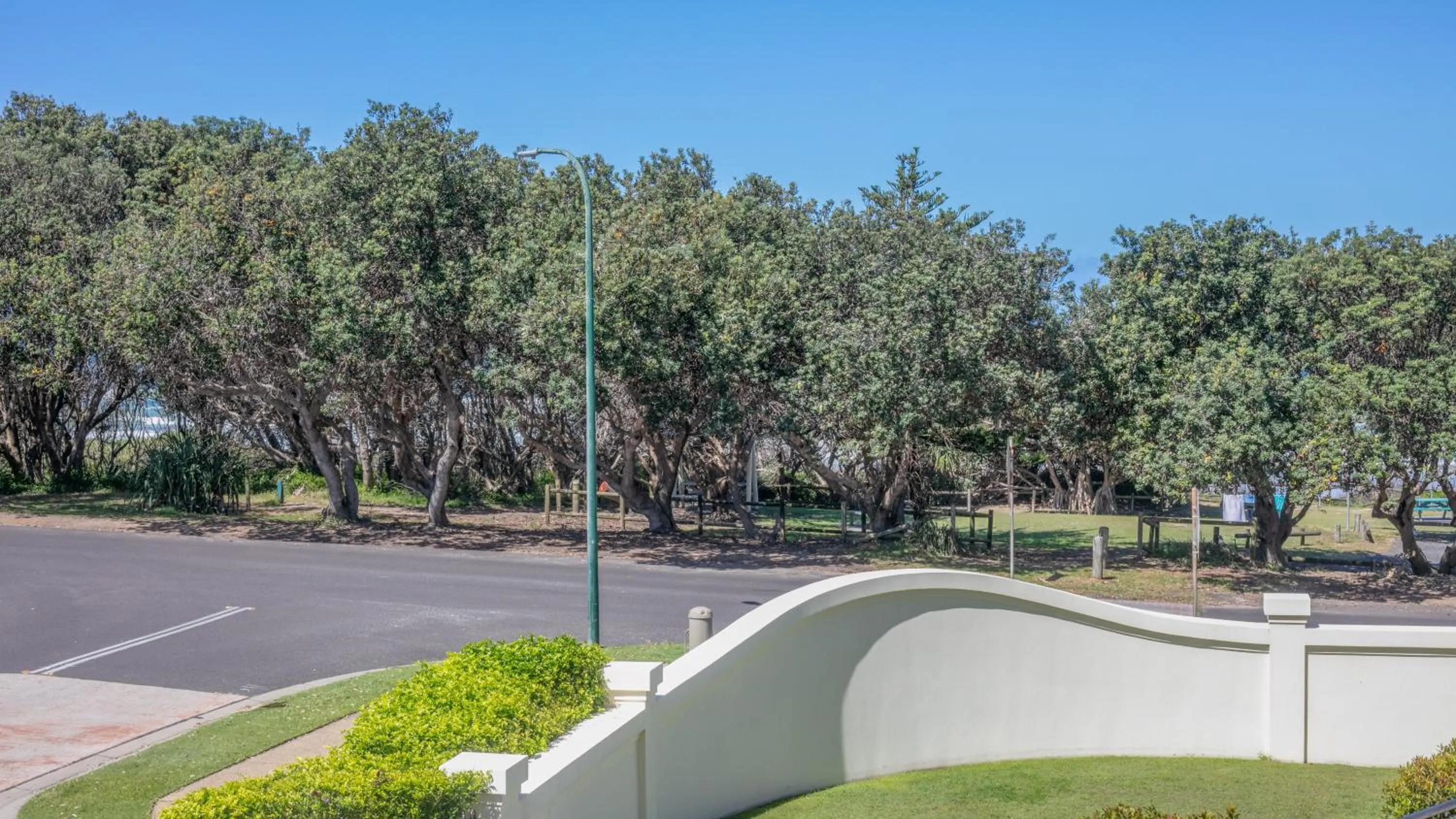 Garden view in The Sands Resort at Yamba