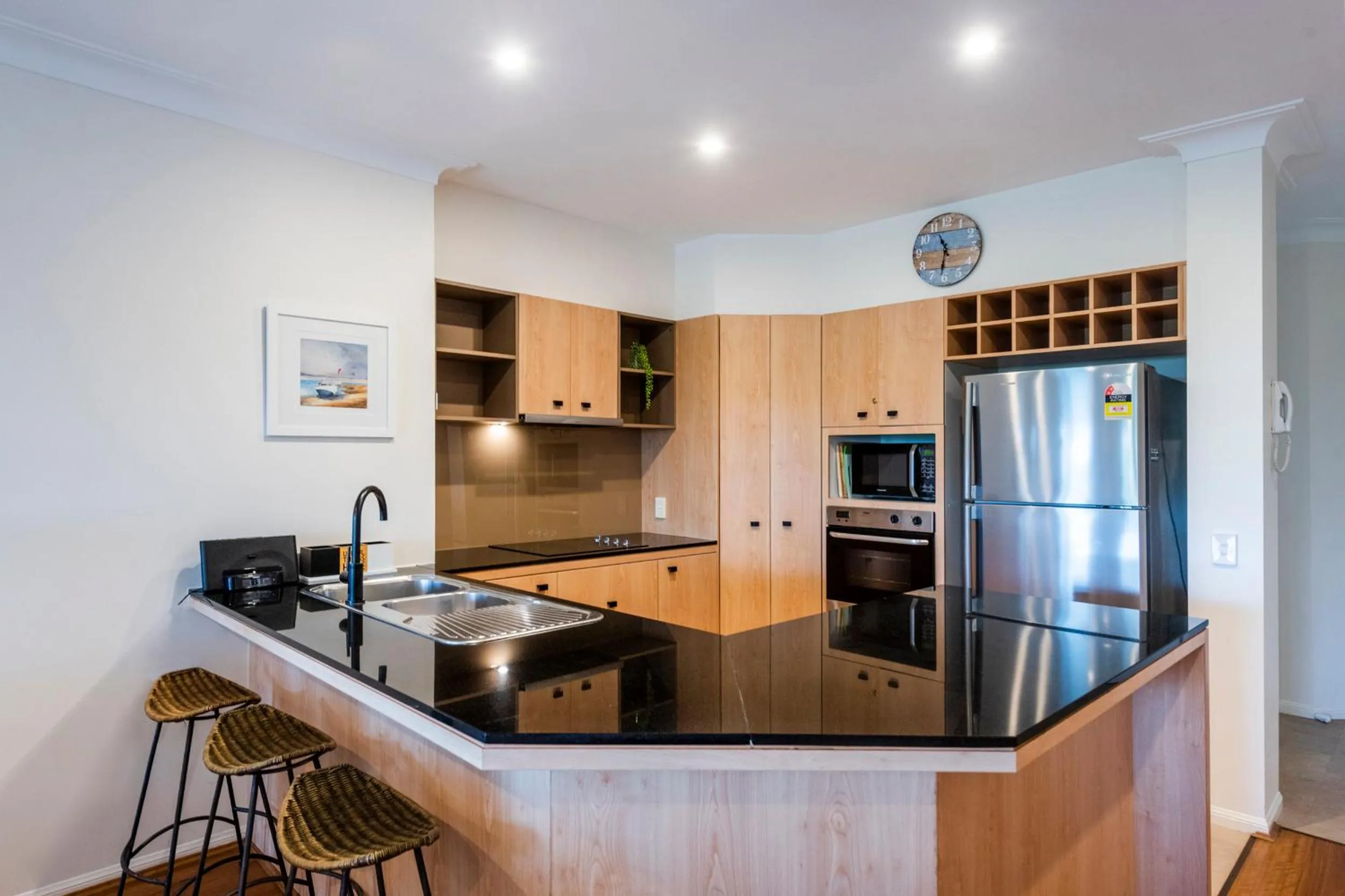 Kitchen or kitchenette in The Sands Resort at Yamba