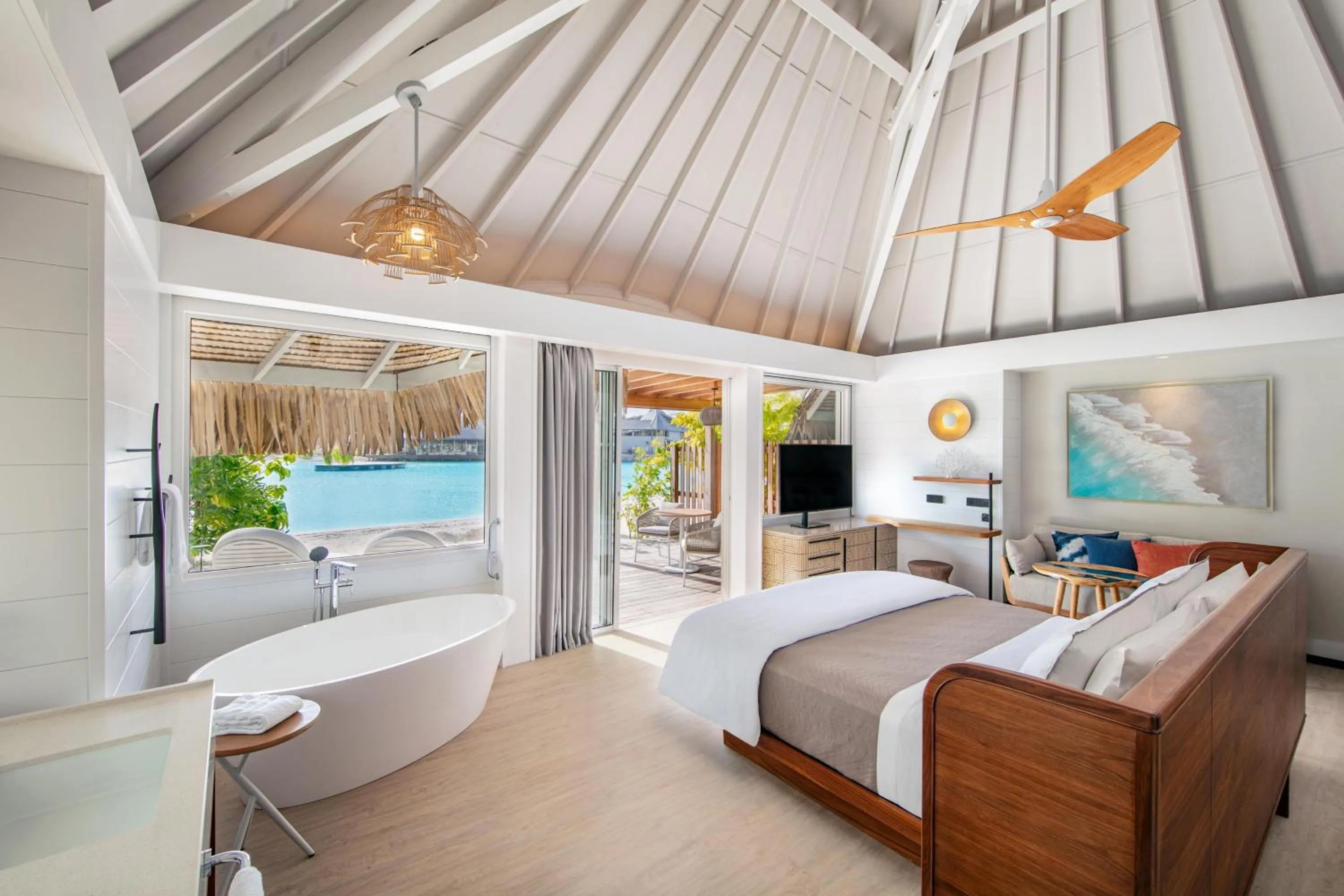 Beach, Bed in Westin Bora Bora Resort & Spa