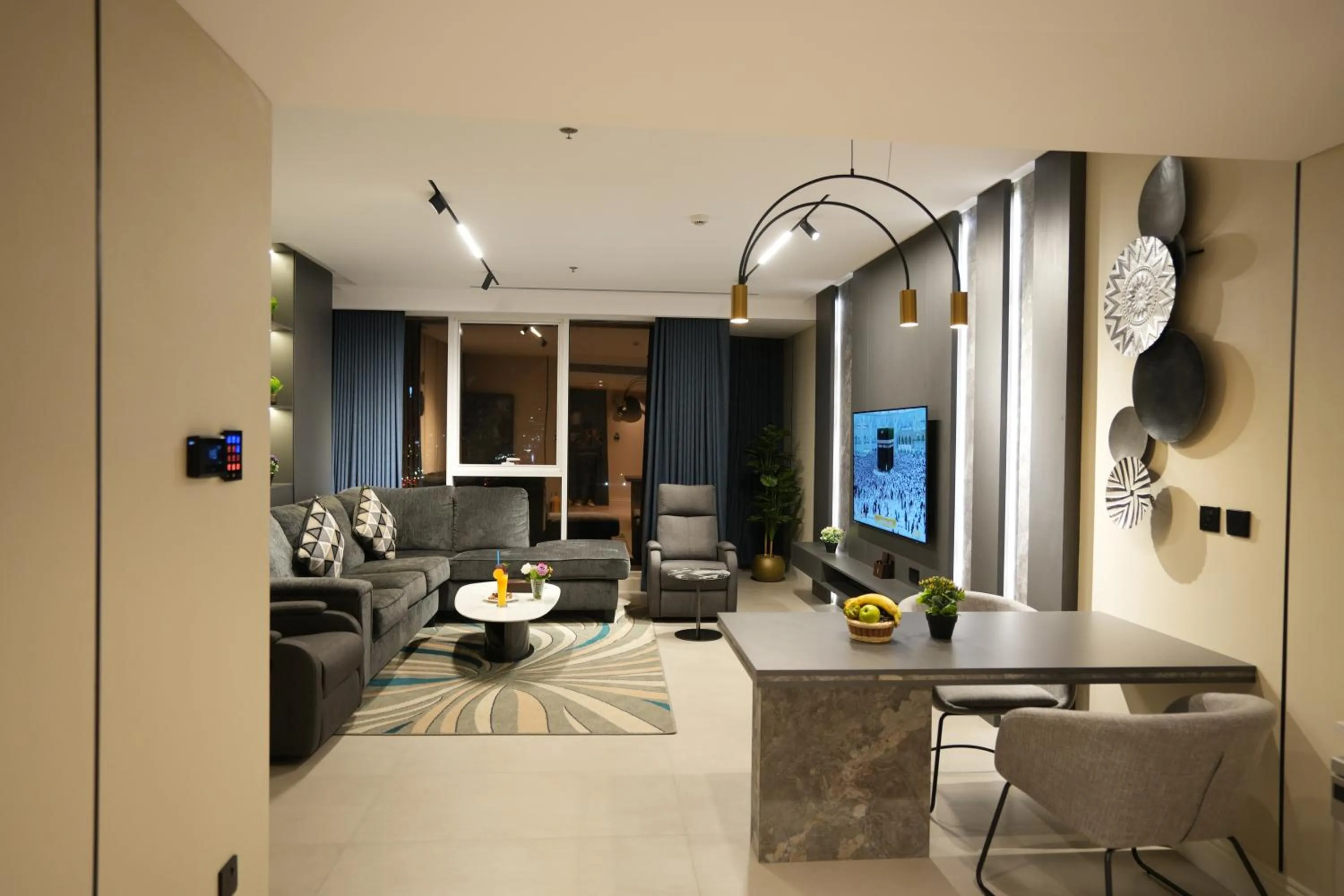 Living room, Bed in Casablanca Elite