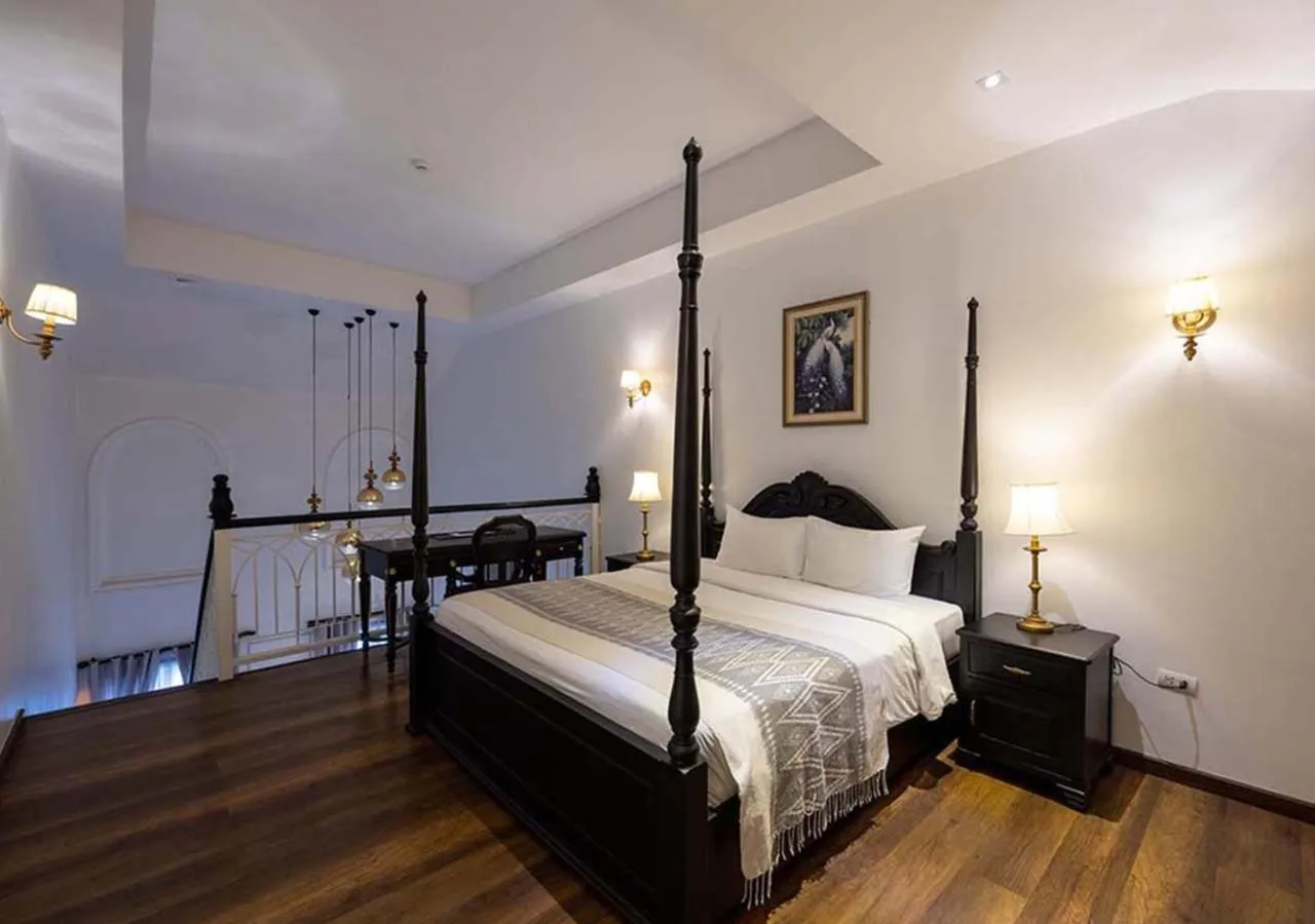 Bed in Le Thatluang D'oR Boutique Hotel