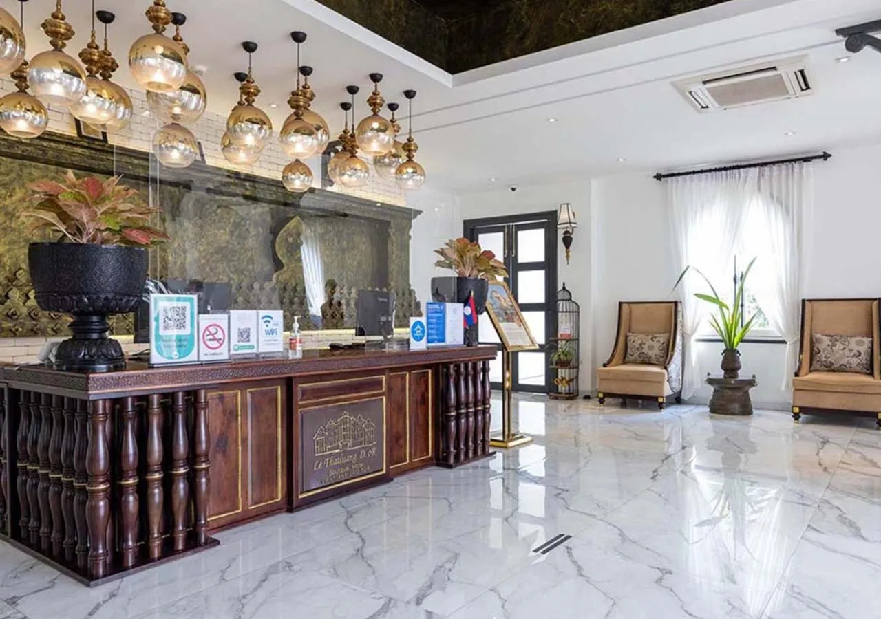 Lobby or reception in Le Thatluang D'oR Boutique Hotel