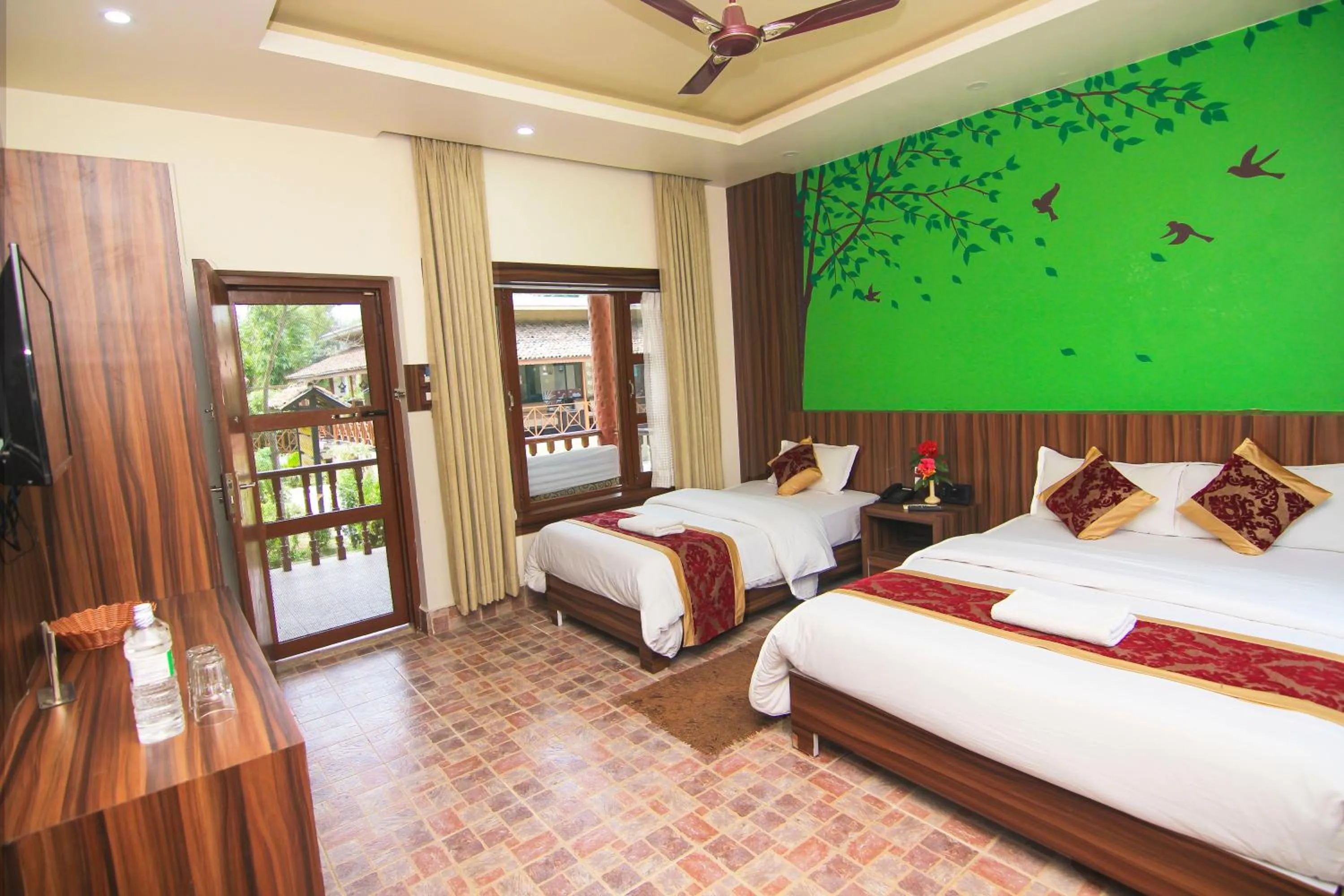 View (from property/room), Bed in Jungle Safari Lodge- Serenity in the Wild