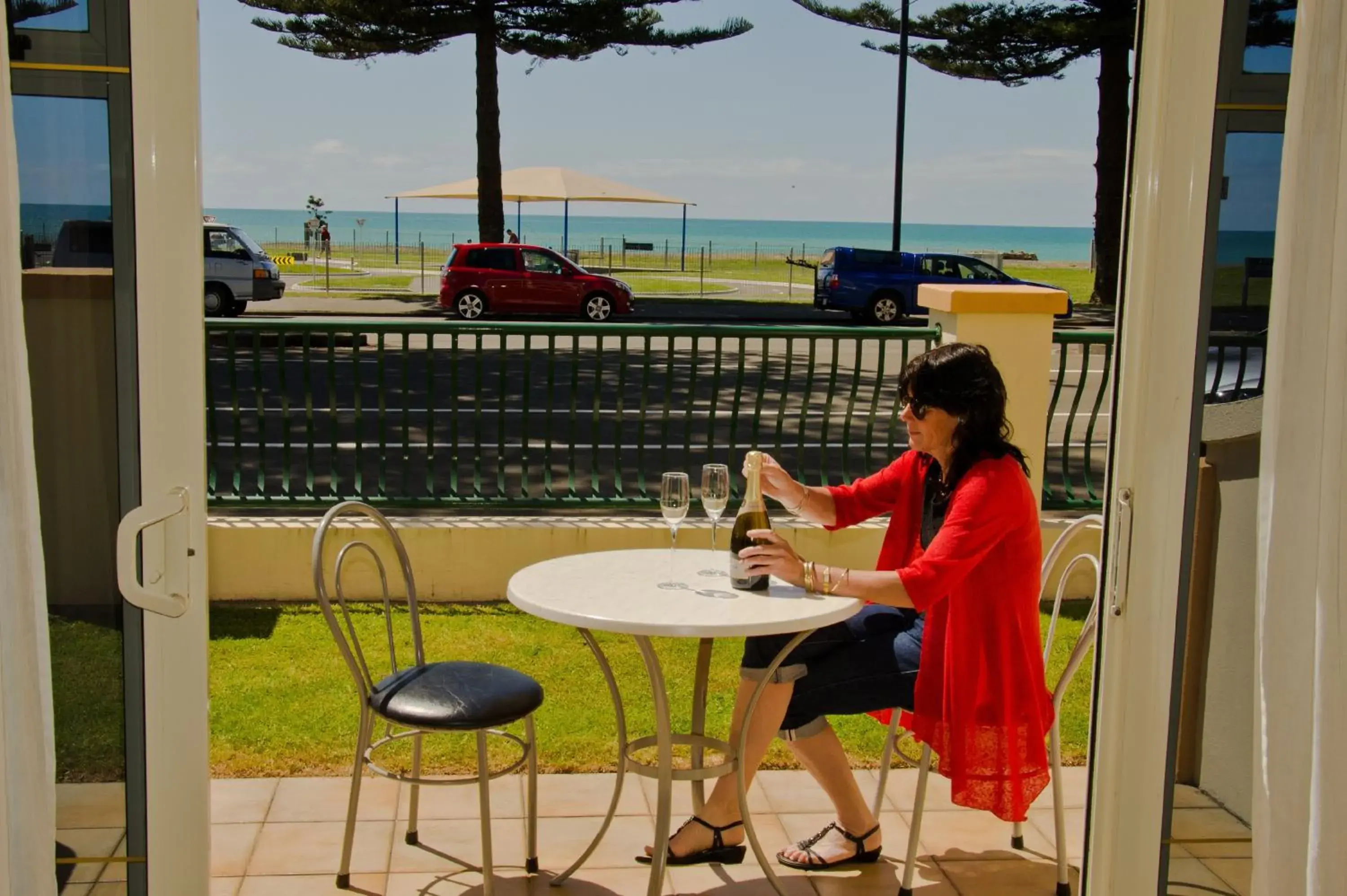 Balcony/Terrace in Beachfront Motel Balcony/Terrace in Beachfront Motel