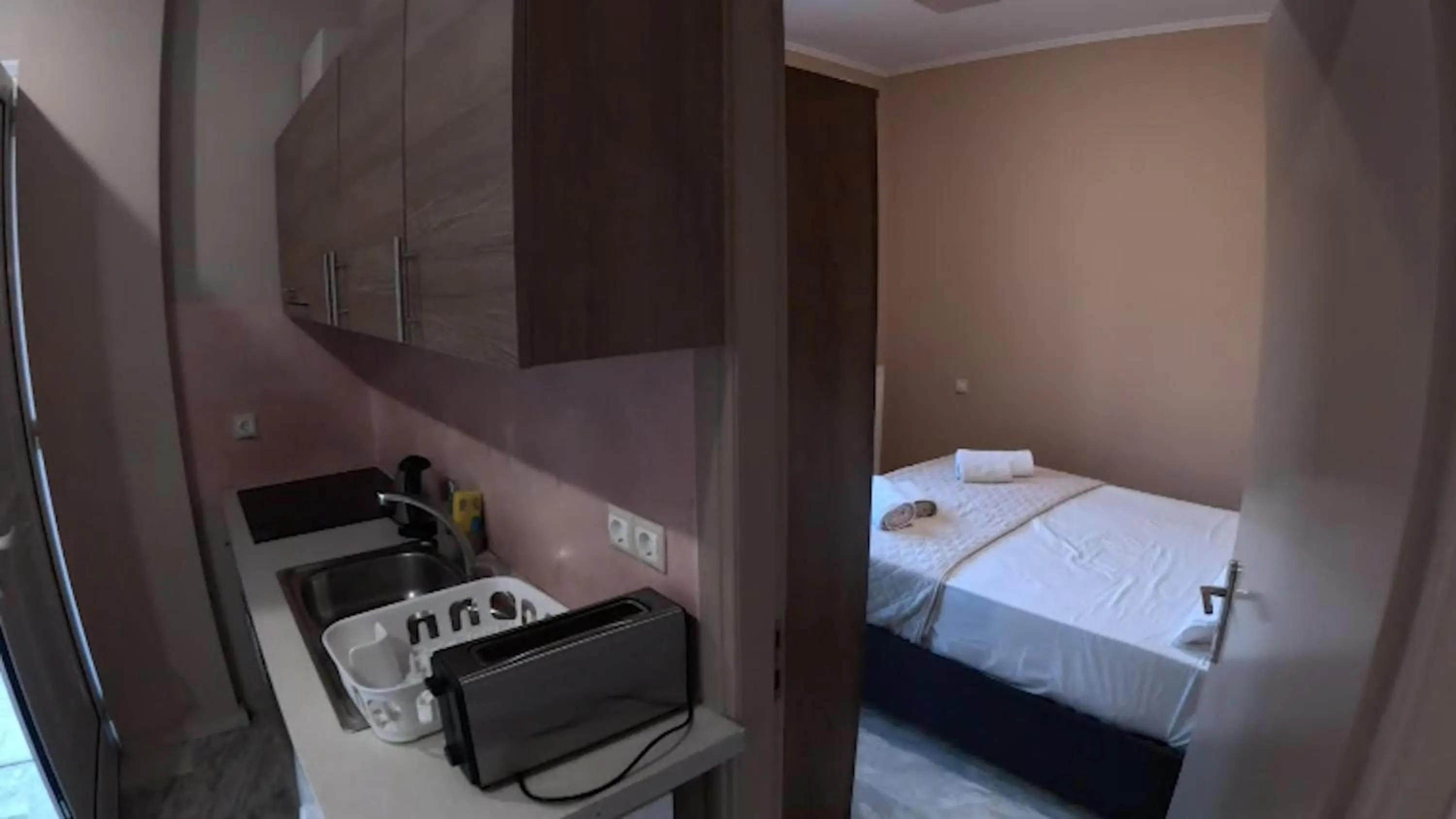 Bed in Mastiha Villas in Town