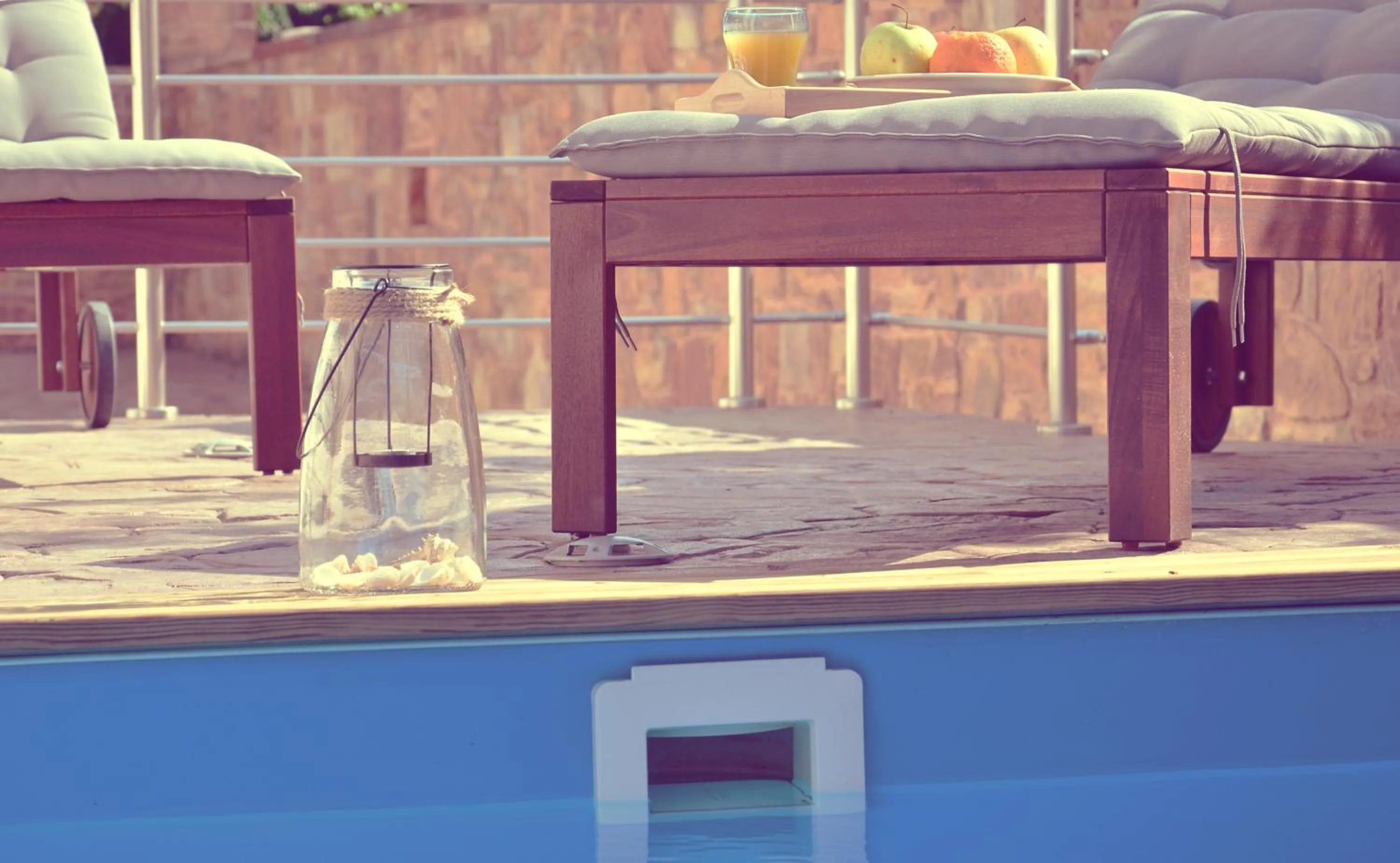 Swimming pool in Mastiha Villas in Town