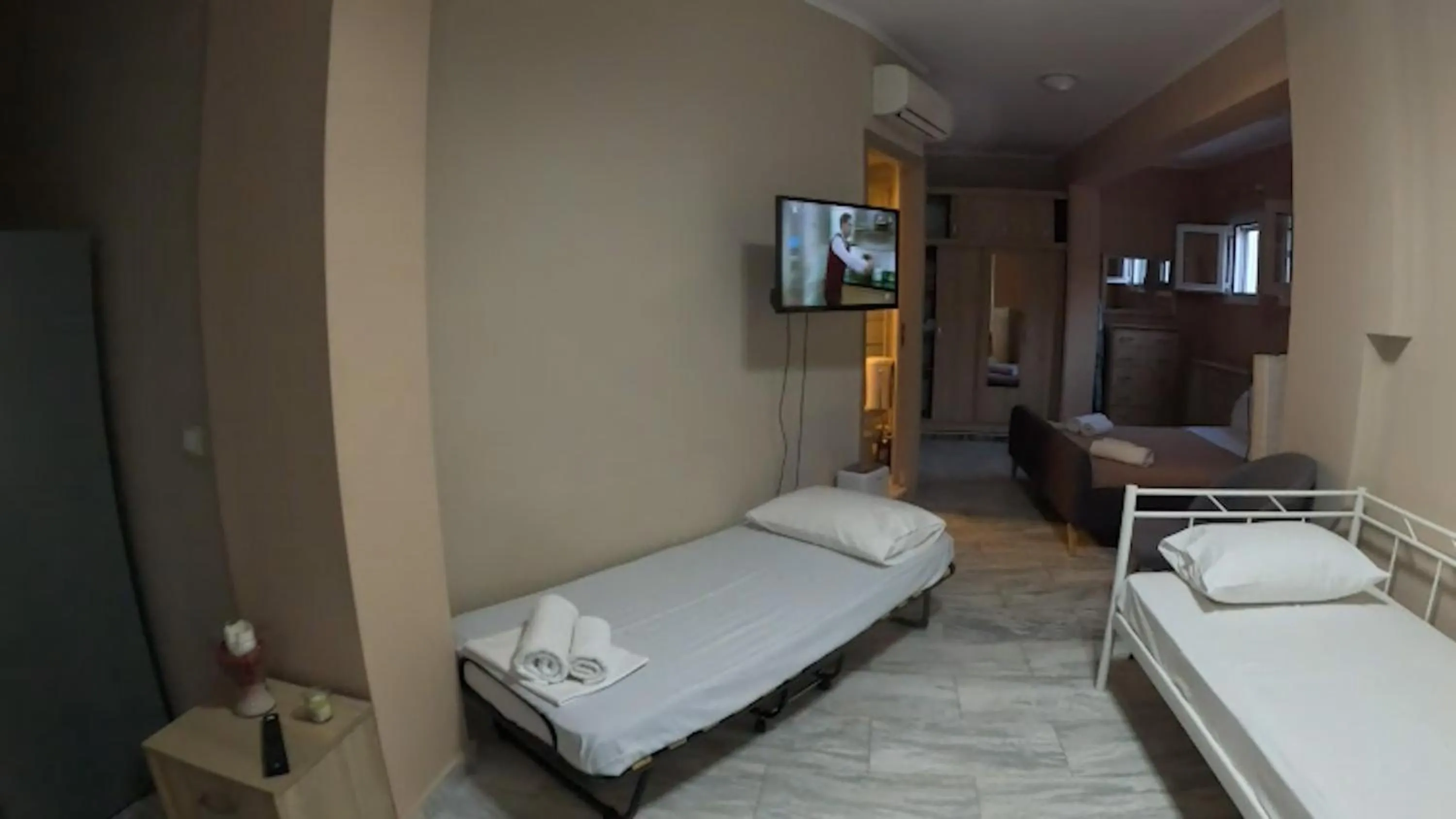 Bed in Mastiha Villas in Town