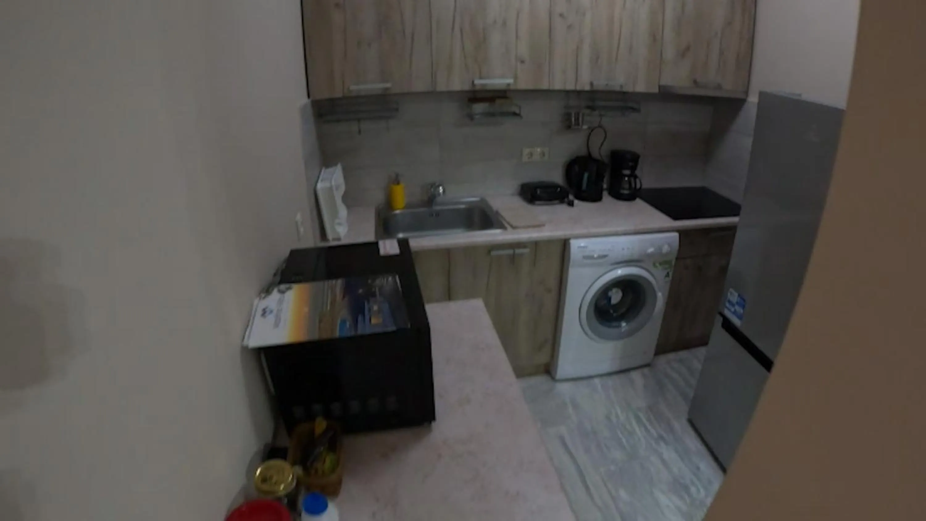 Kitchen or kitchenette in Mastiha Villas in Town