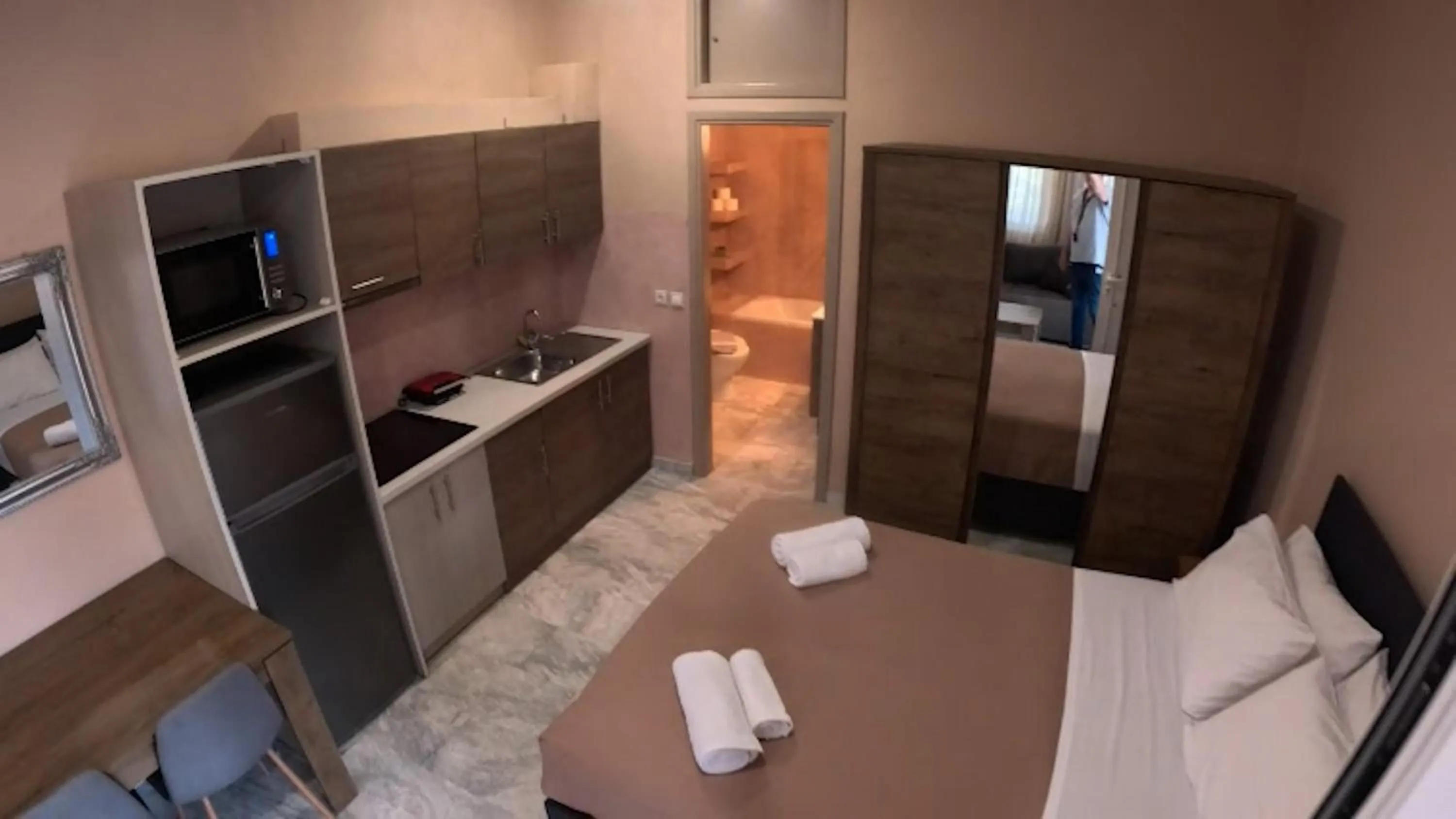 Bed in Mastiha Villas in Town