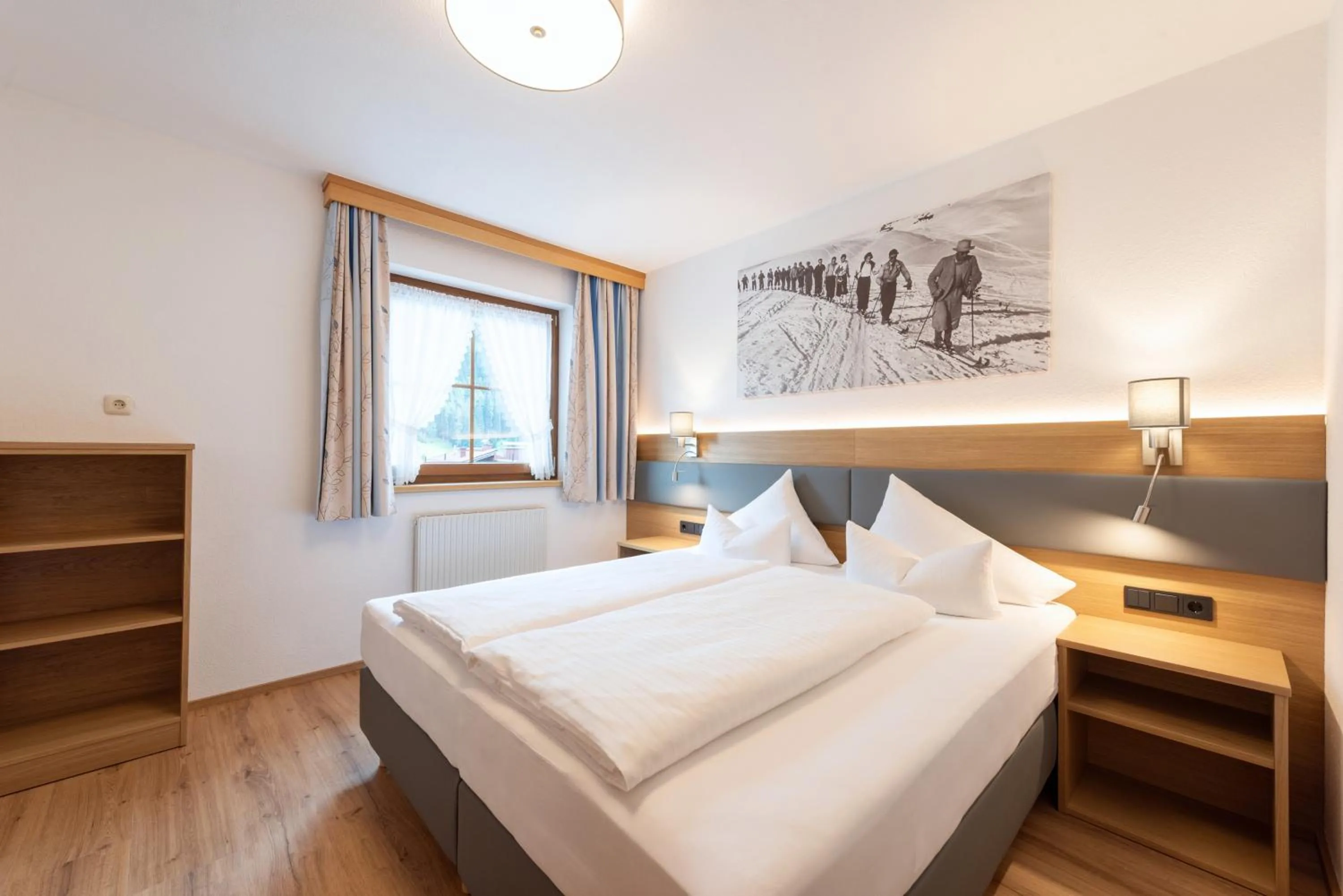 View (from property/room), Bed in Landhaus Strolz