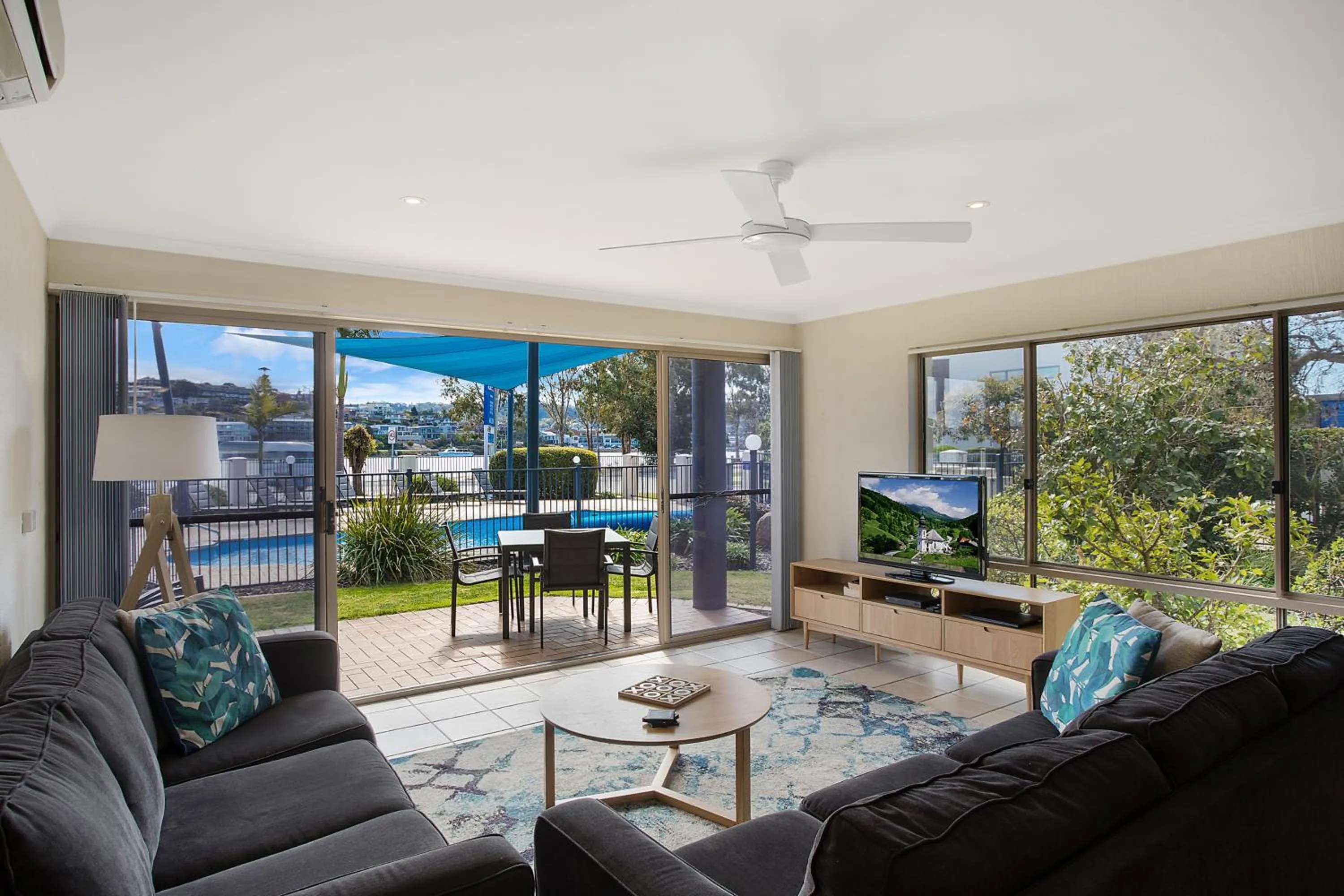 Living room in Sails Luxury Apartments Merimbula