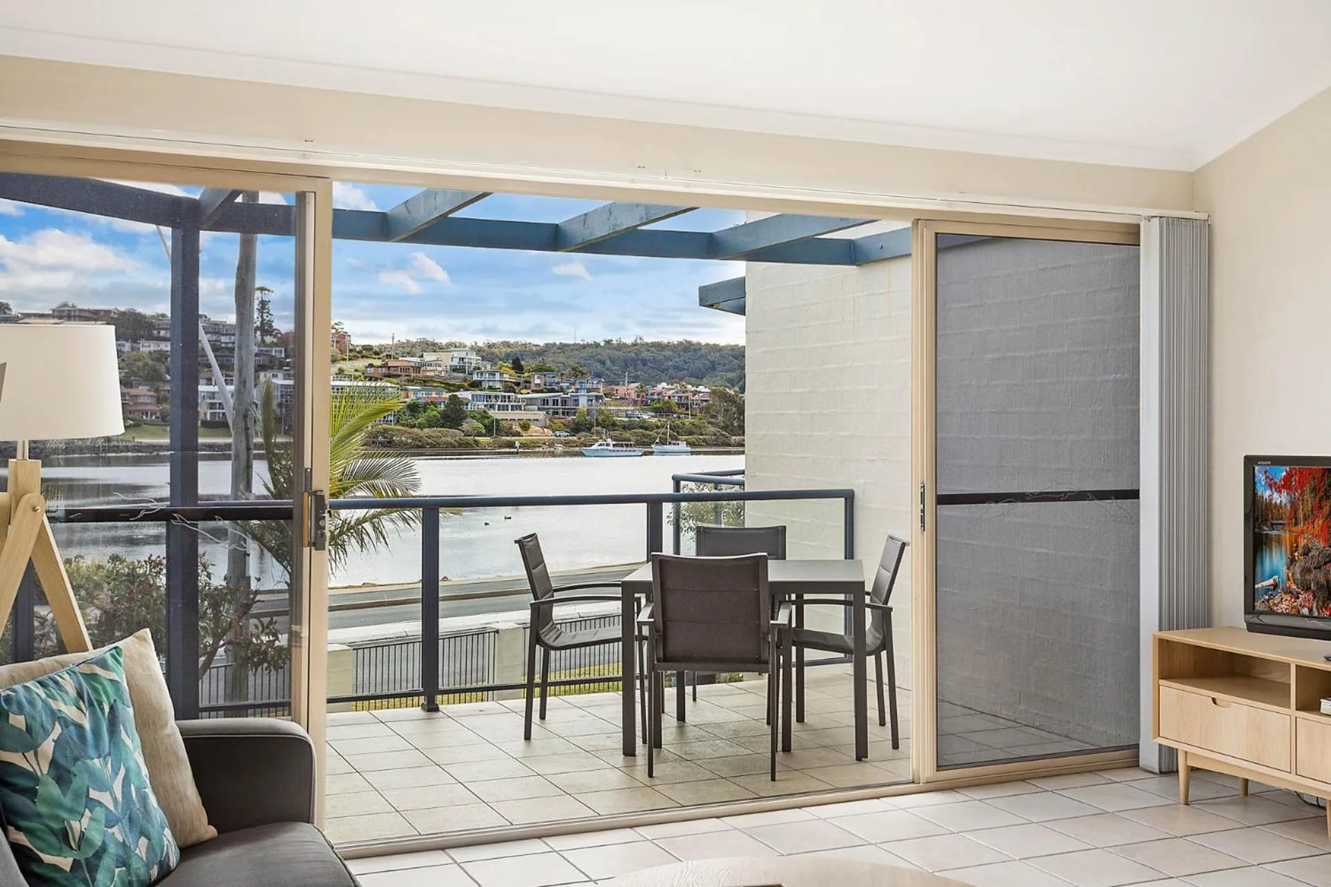 Balcony/Terrace in Sails Luxury Apartments Merimbula