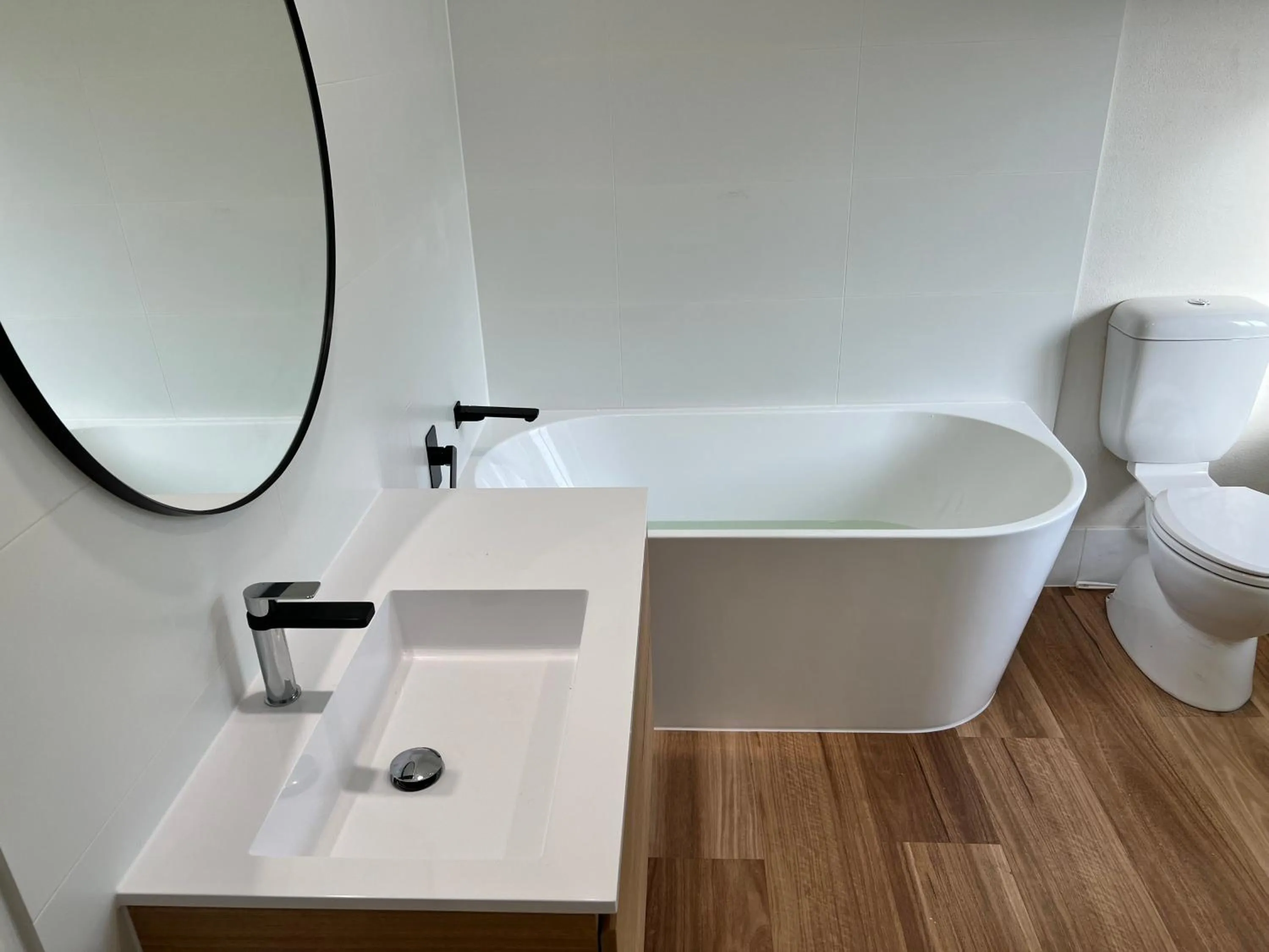 Bathroom in BlueWater Apartments