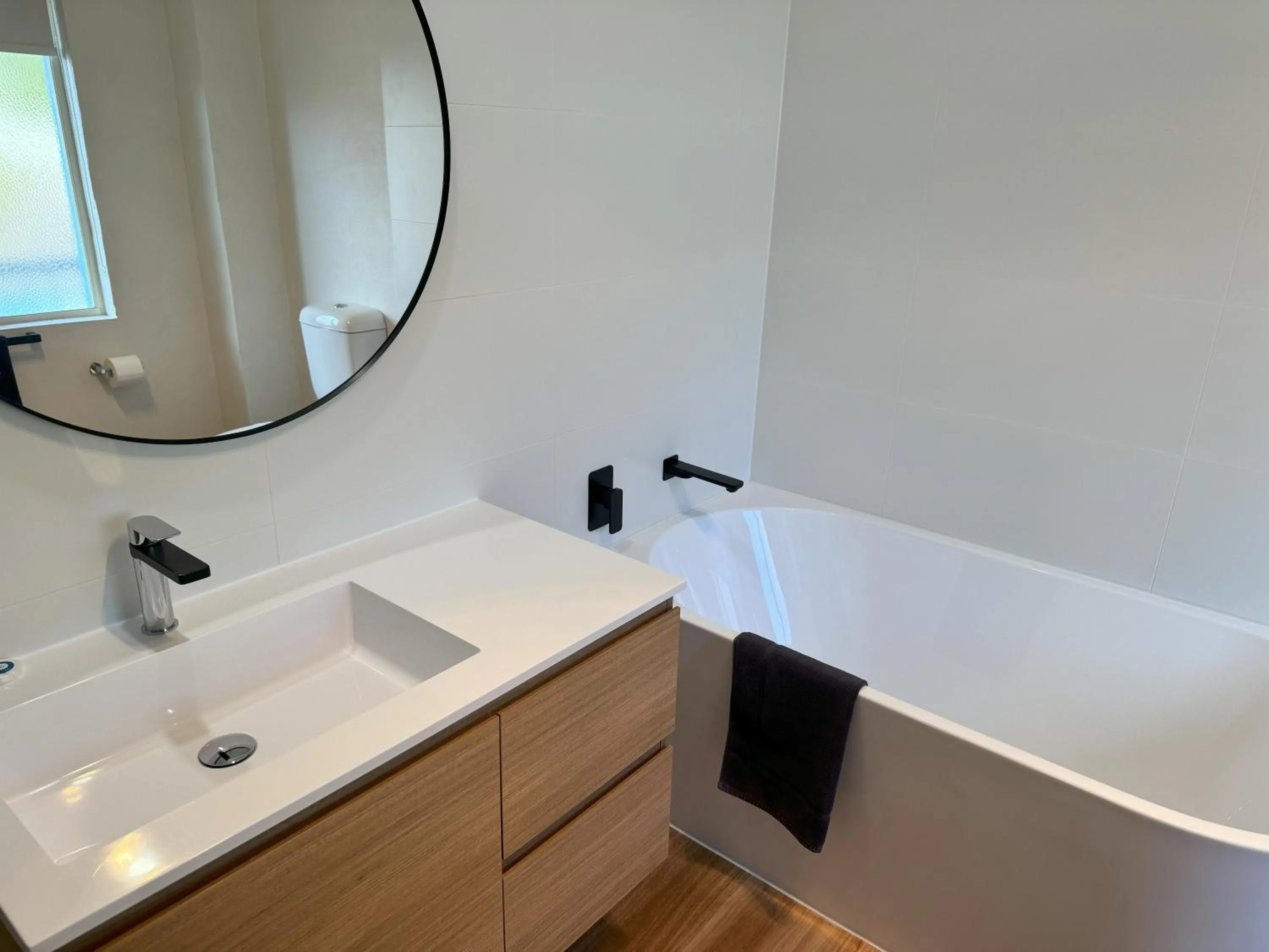 Bathroom in BlueWater Apartments