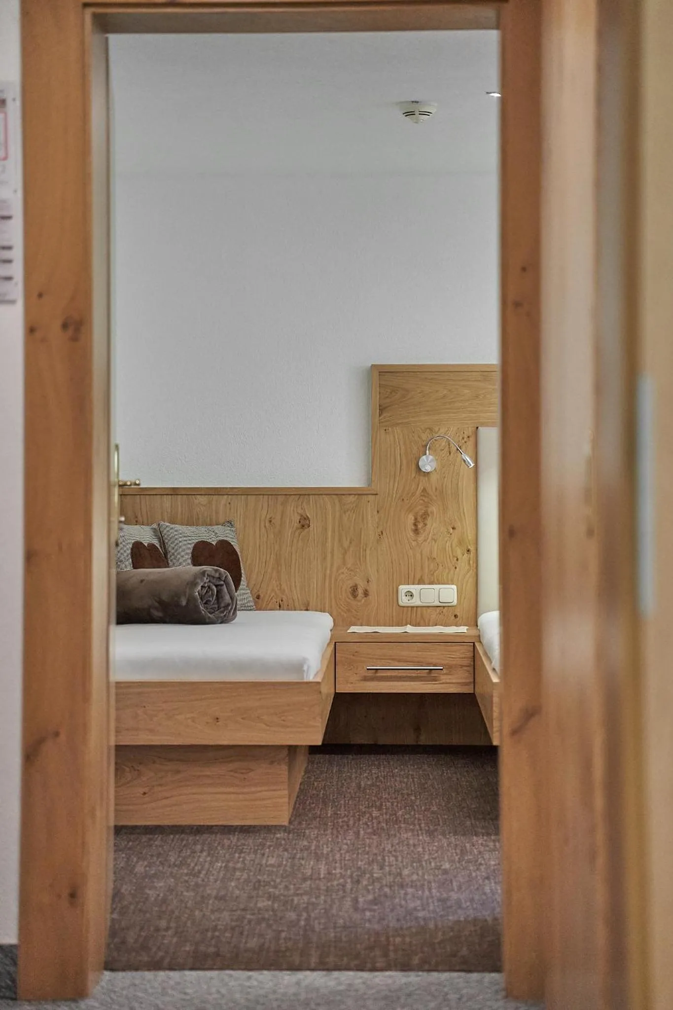 Decorative detail, Bed in Hotel Garni Schönblick