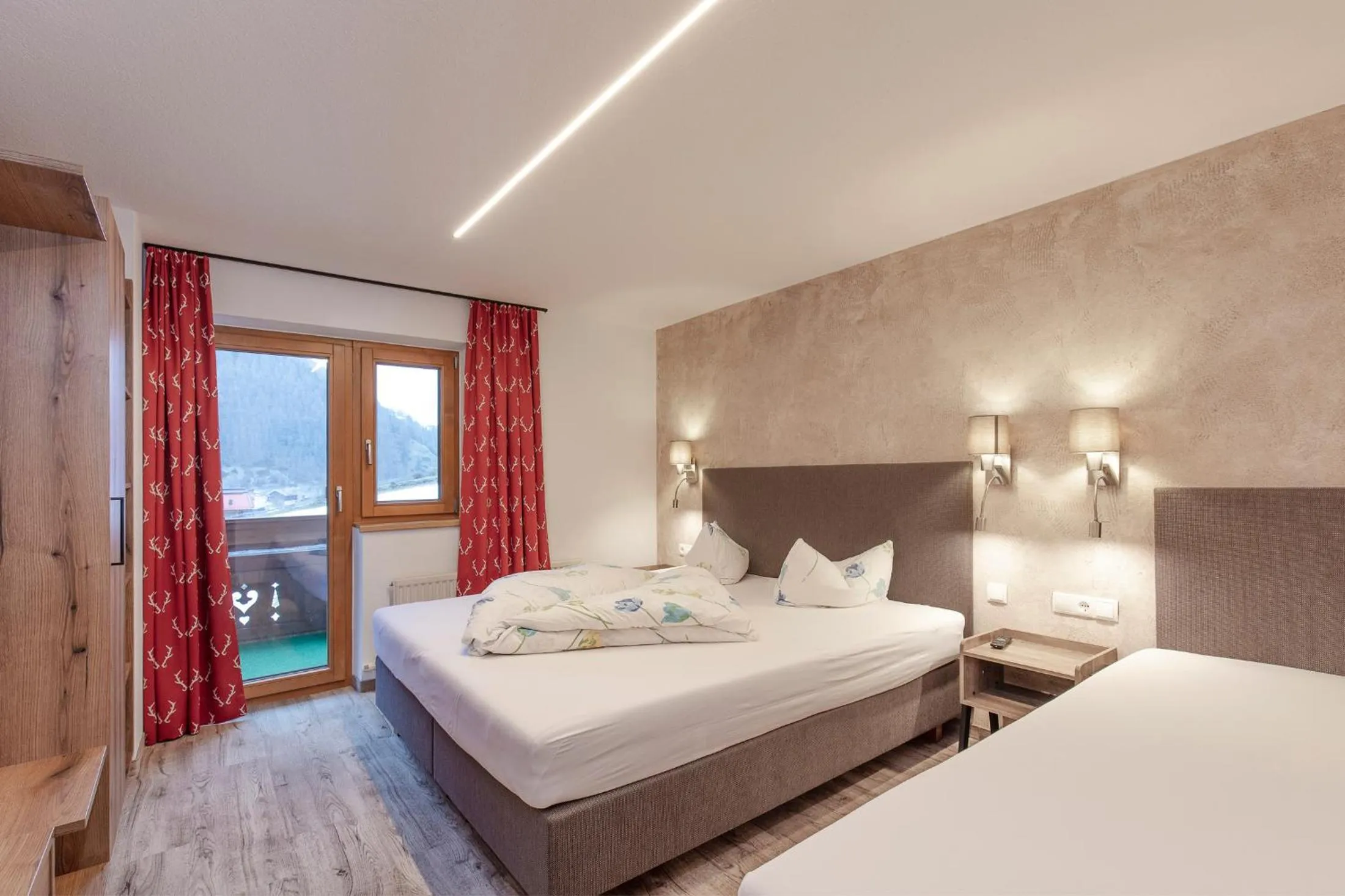 Bedroom, Bed in Hotel Garni Schönblick