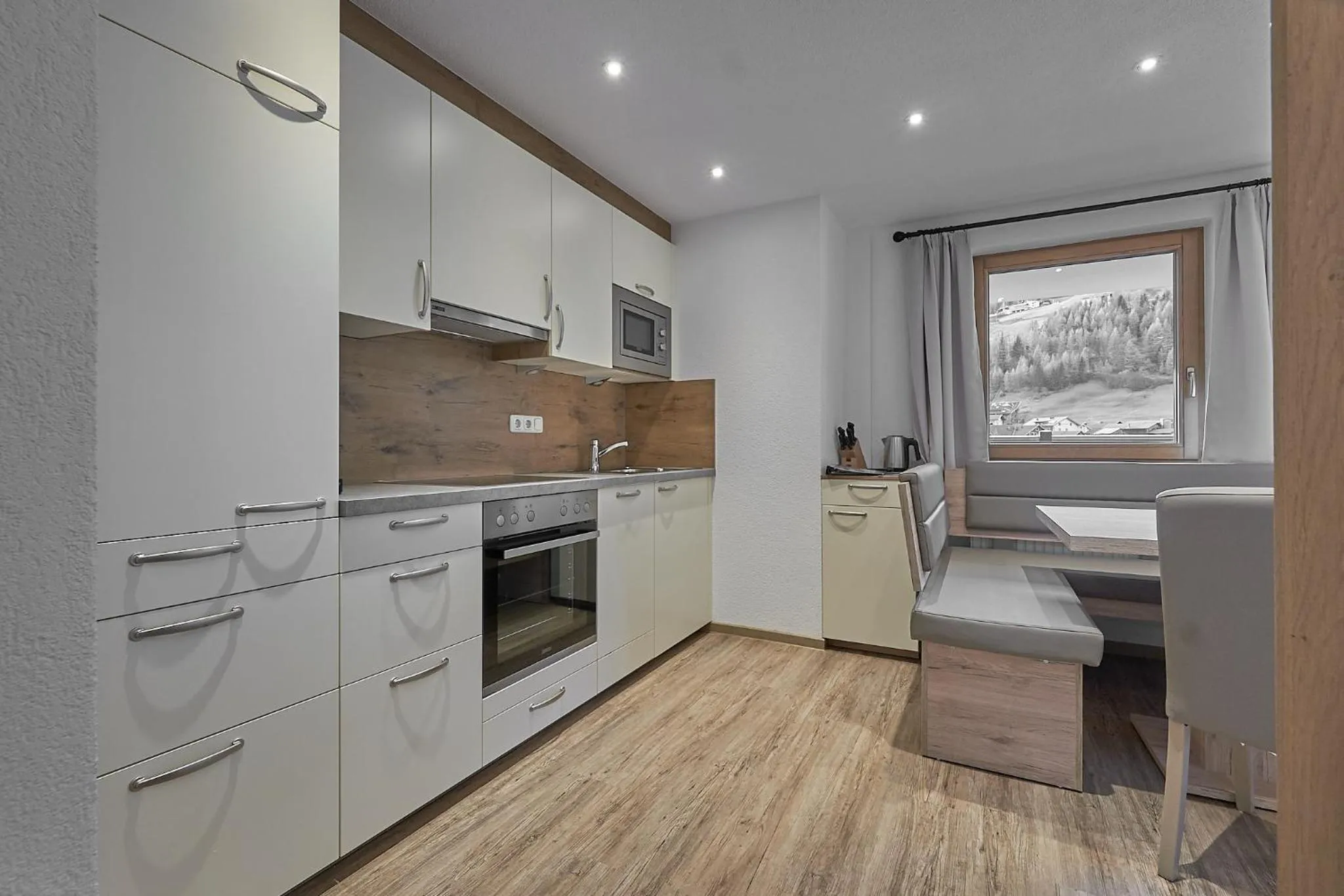 Kitchen or kitchenette in Hotel Garni Schönblick