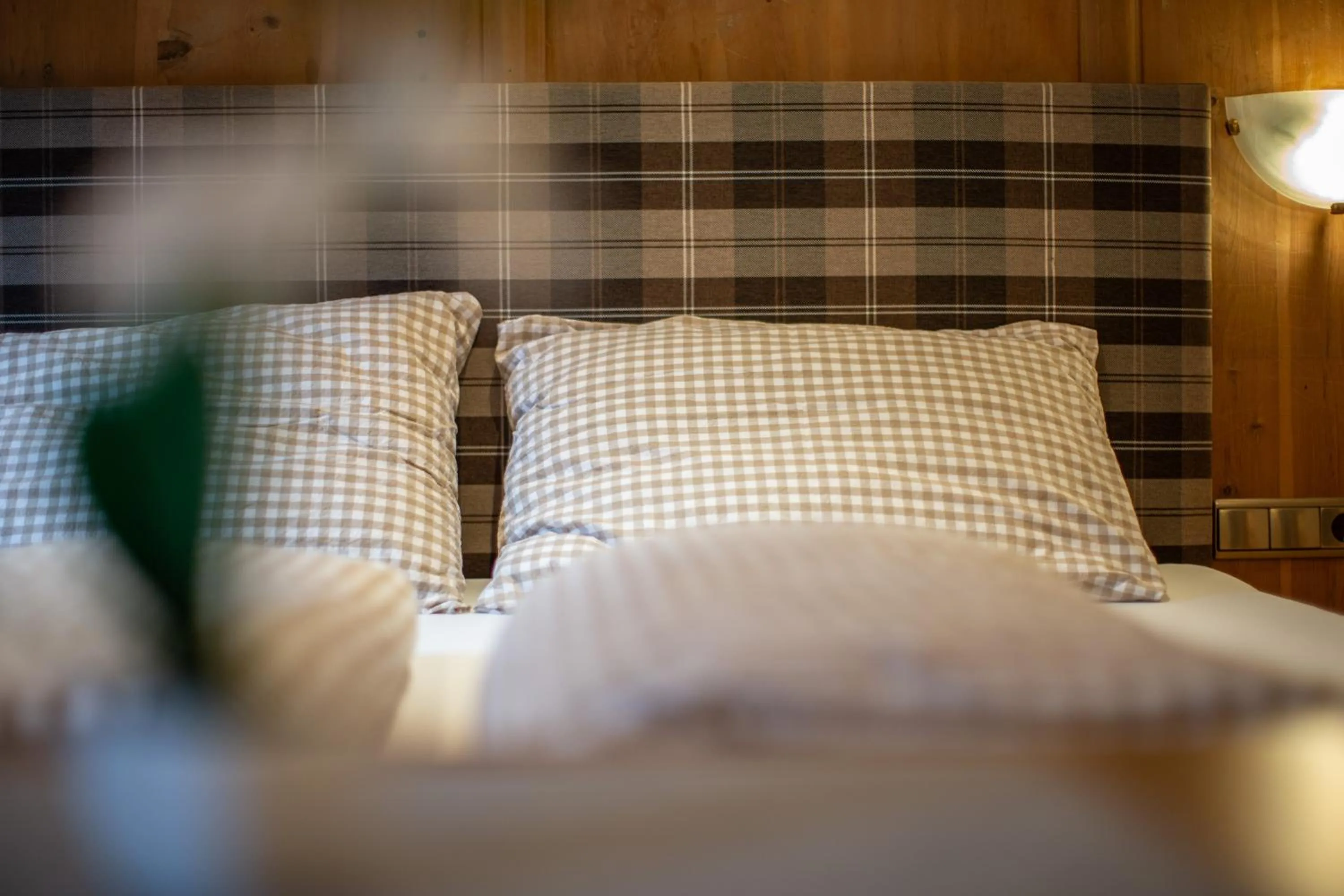 Decorative detail, Bed in Hotel Garni Schönblick