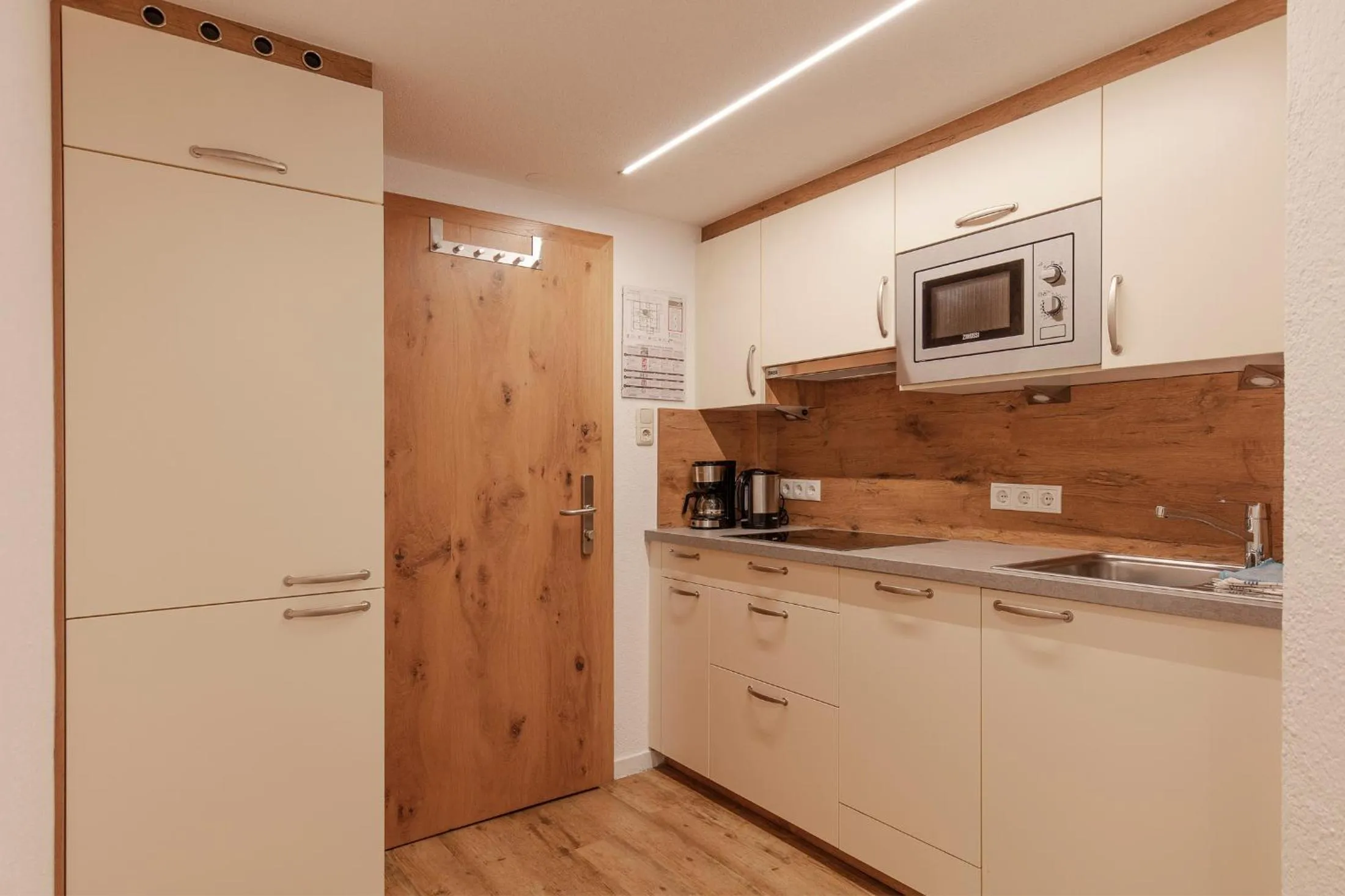 Kitchen or kitchenette in Hotel Garni Schönblick