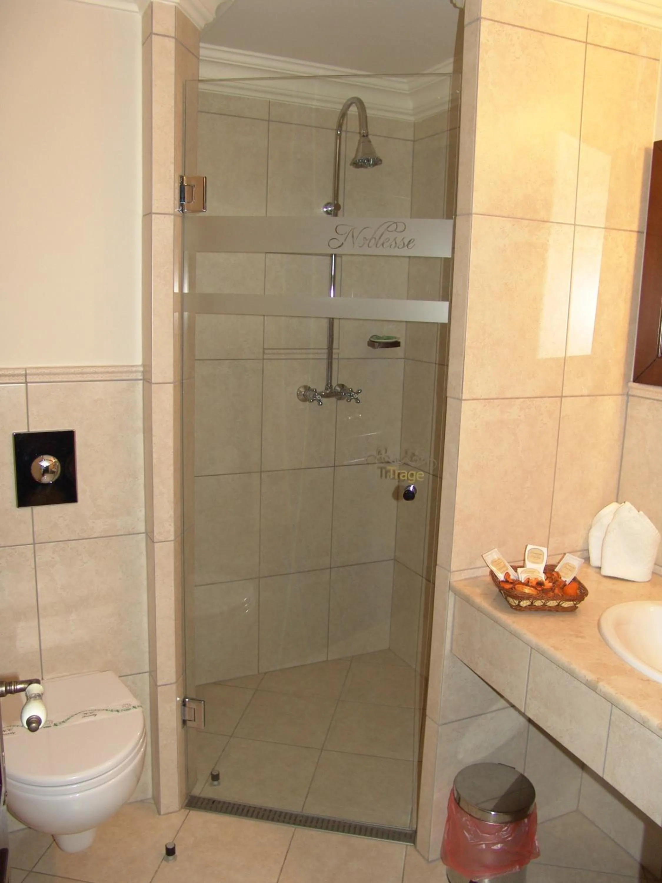 Shower in Pension Noblesse
