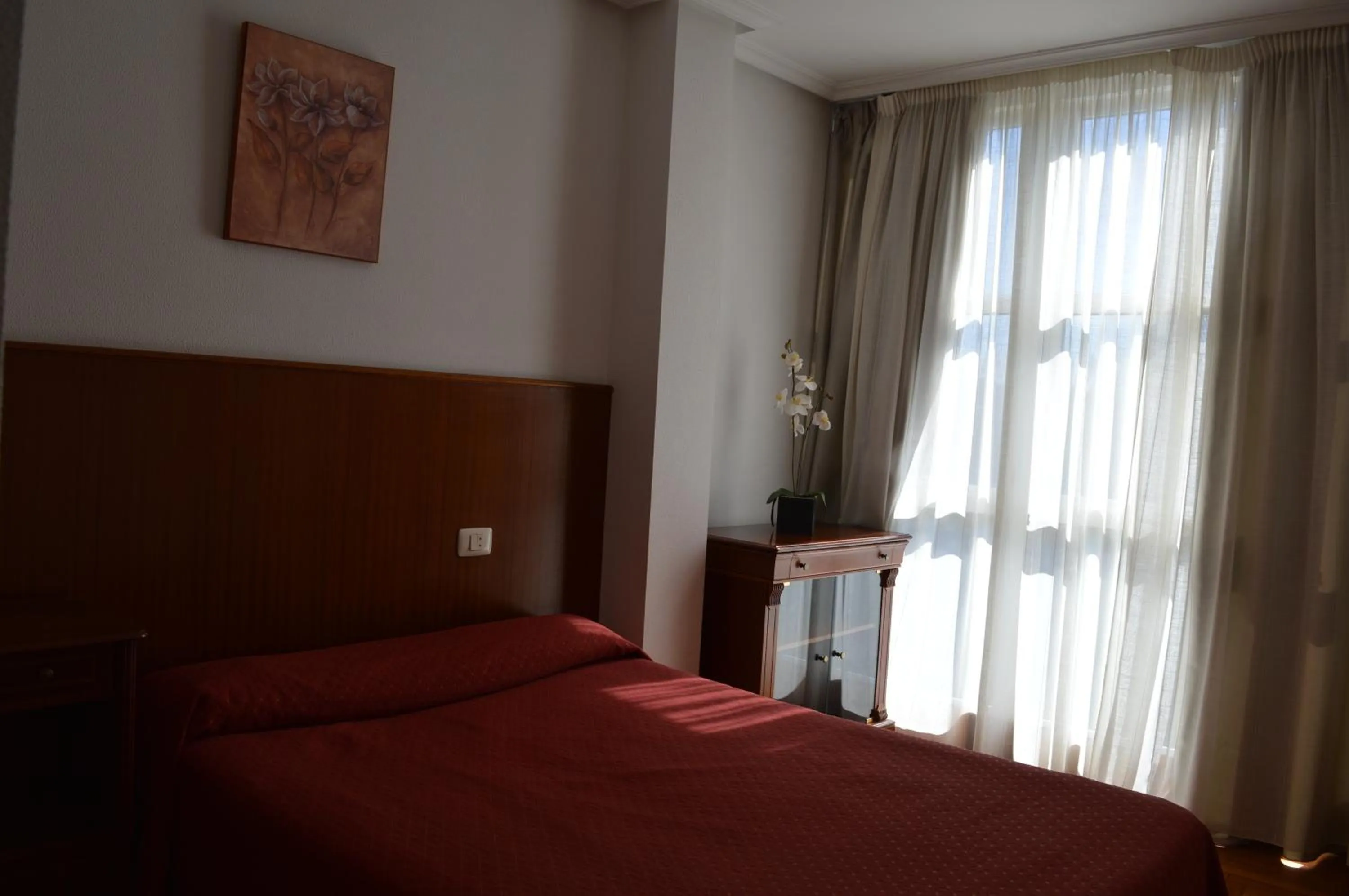 Bed in Hotel Os Caracoles