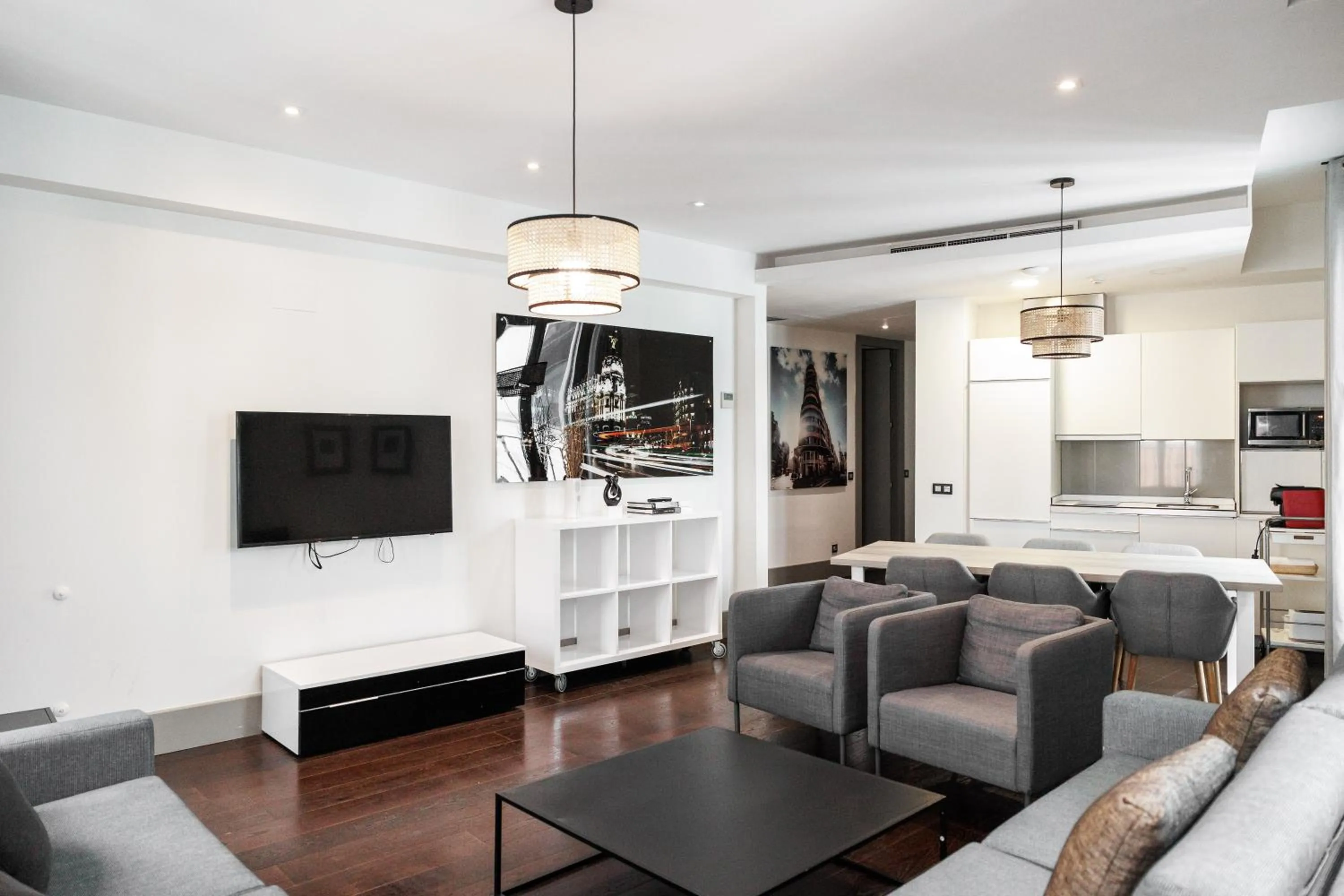 Living room in Slow Suites Gran Vía