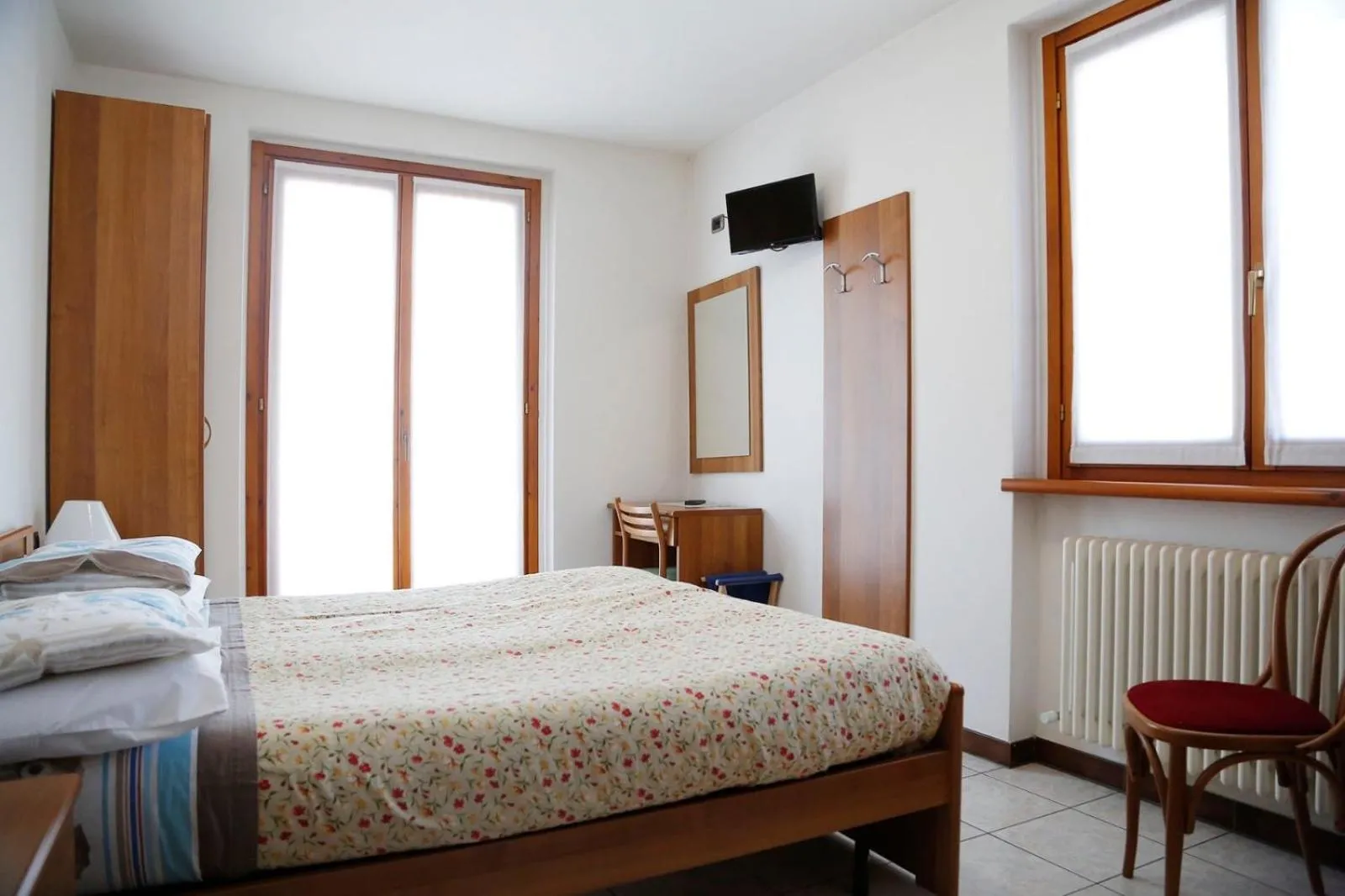 Bed in Hotel Cavaria