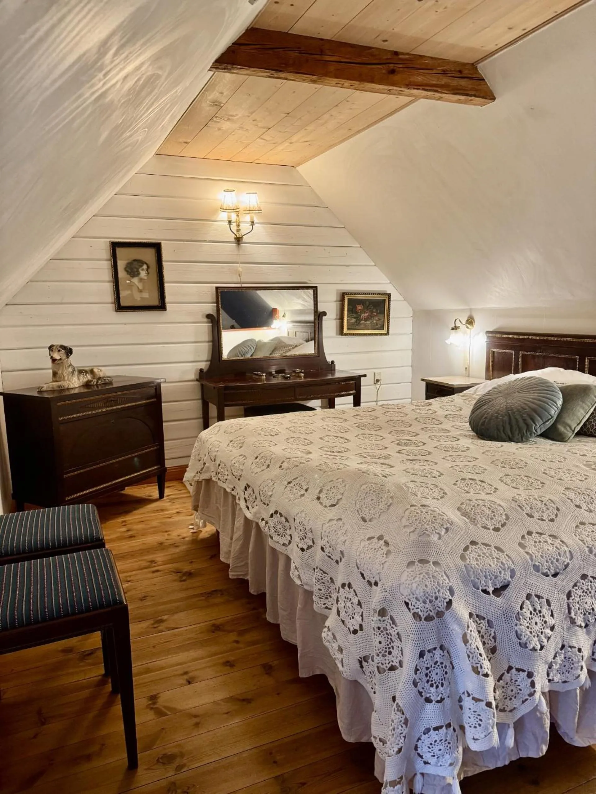 Bedroom, Bed in Svostrup Kro