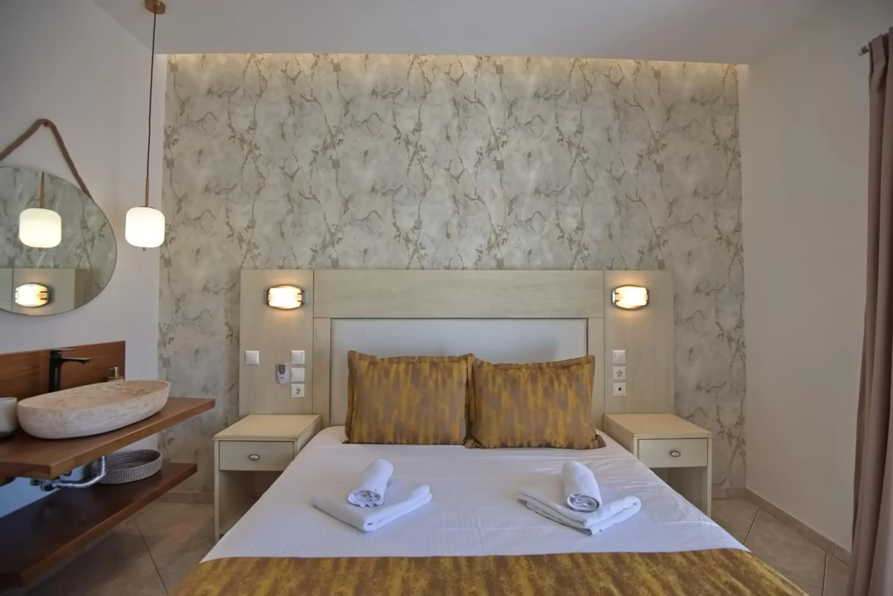 Bed in Pension Votsi