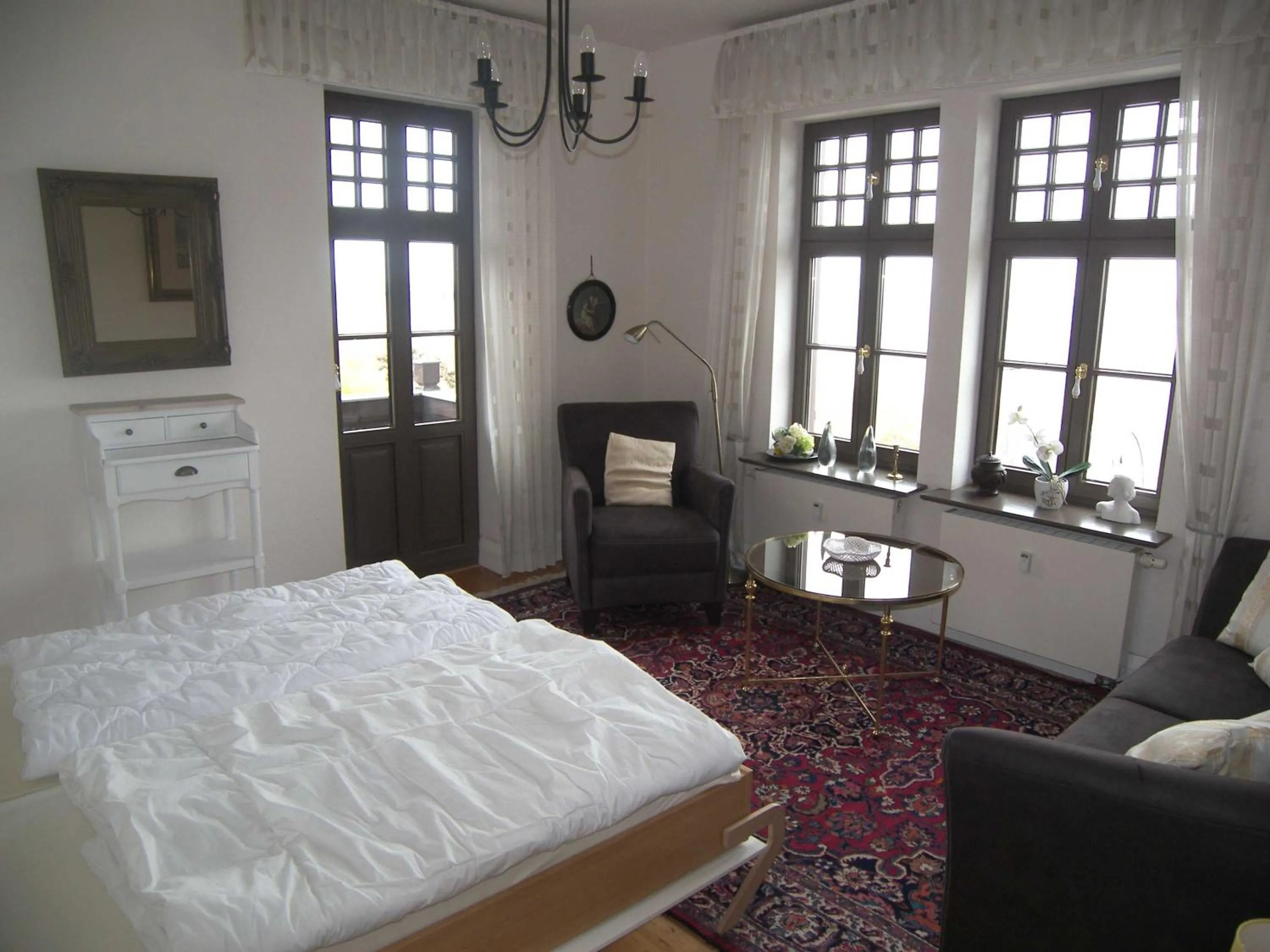 Bedroom, Bed in Villa Strandklause