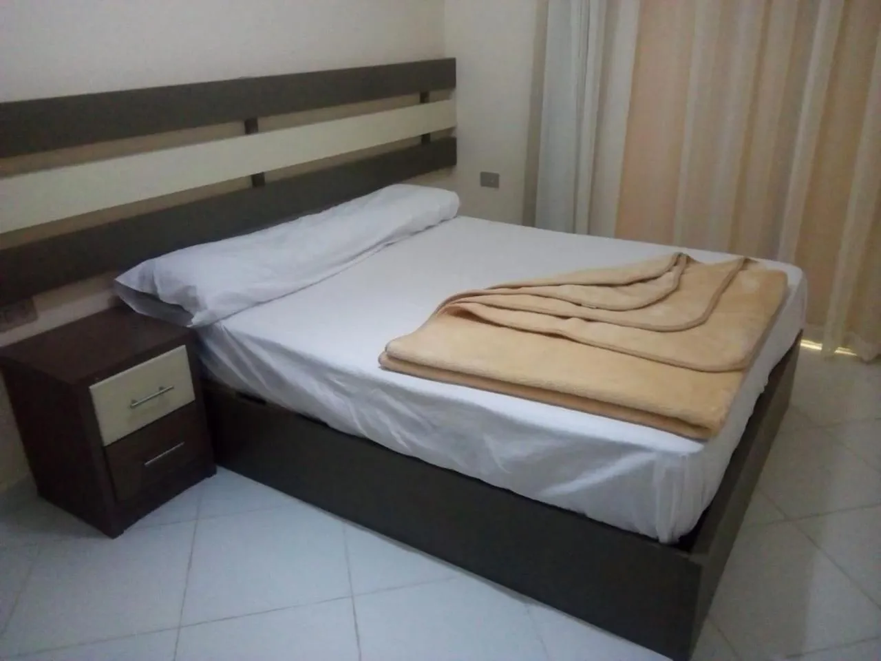 Bed in Nour Plaza Hurghada النور بلازا الغردقة