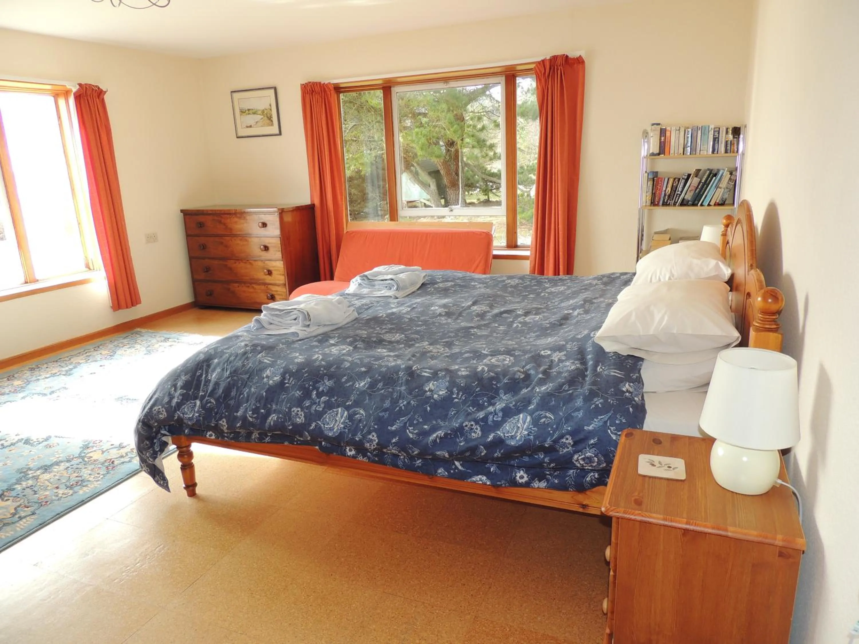 Bed in Atlantic Bay Cottage