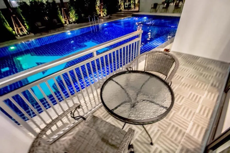 Pool view in Baan Yamoo Ranong