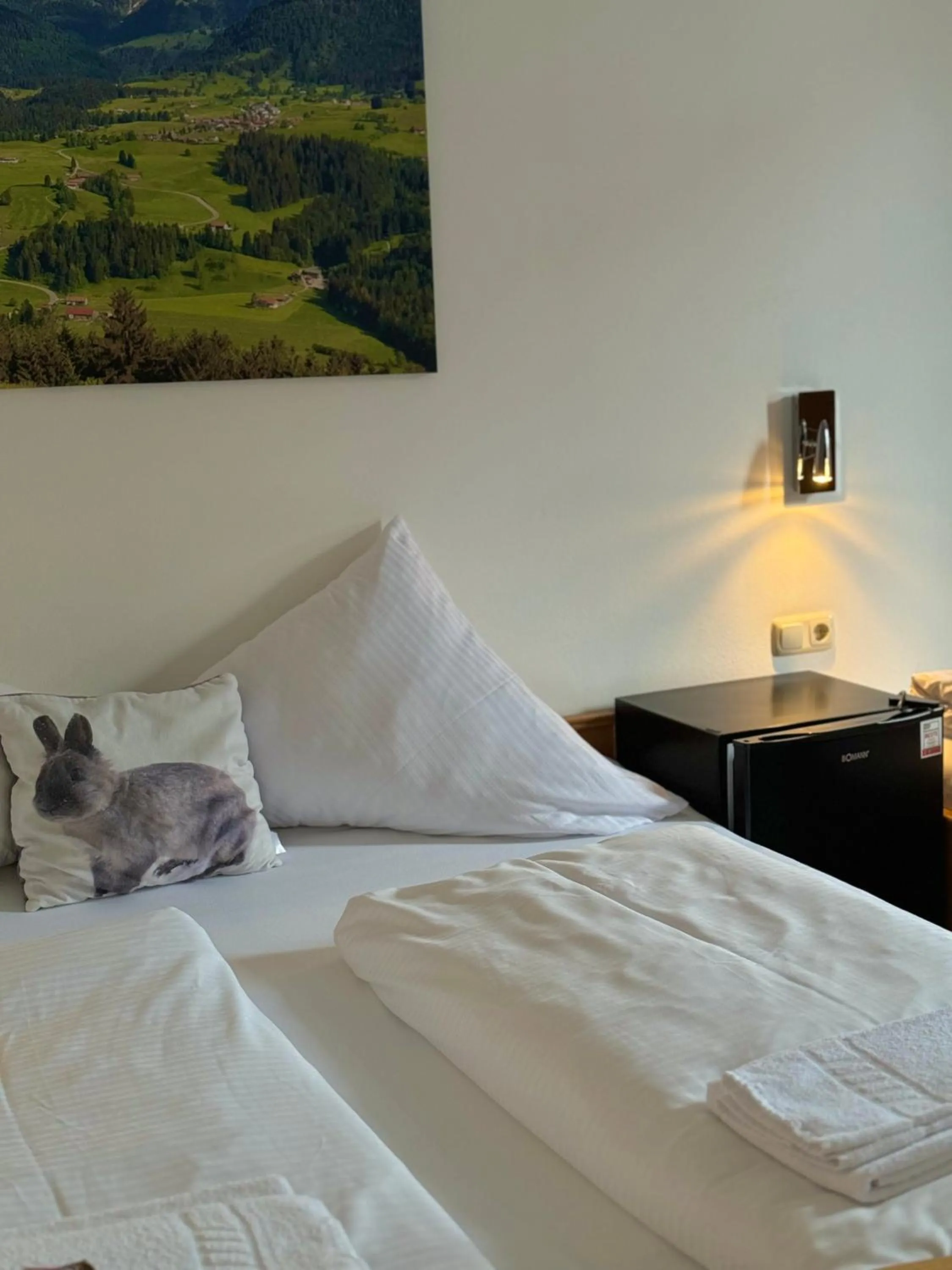 Bed in Hotel Hasen Kaufbeuren Allgäu