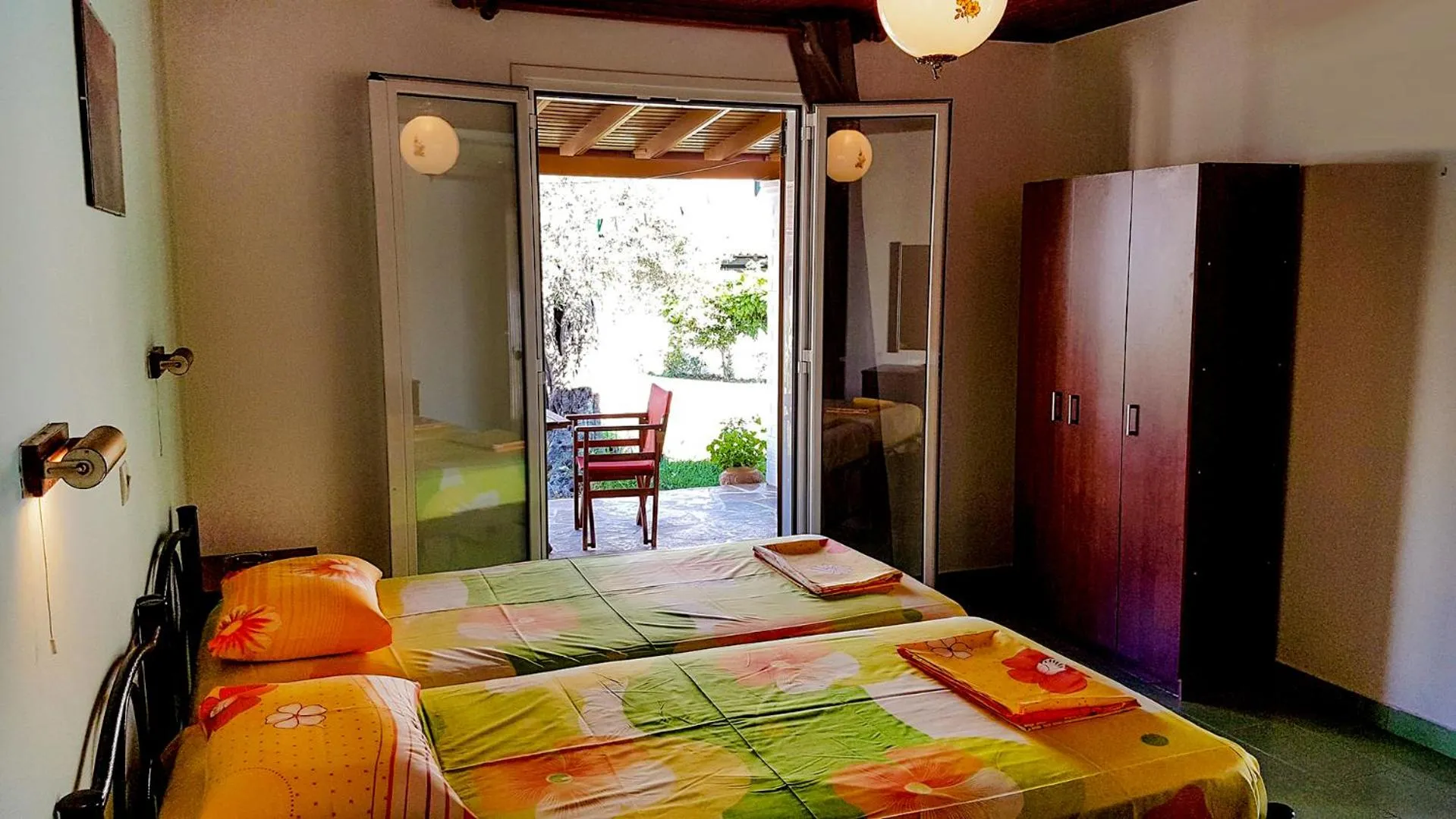 Bedroom, Bed in Villa Panorea
