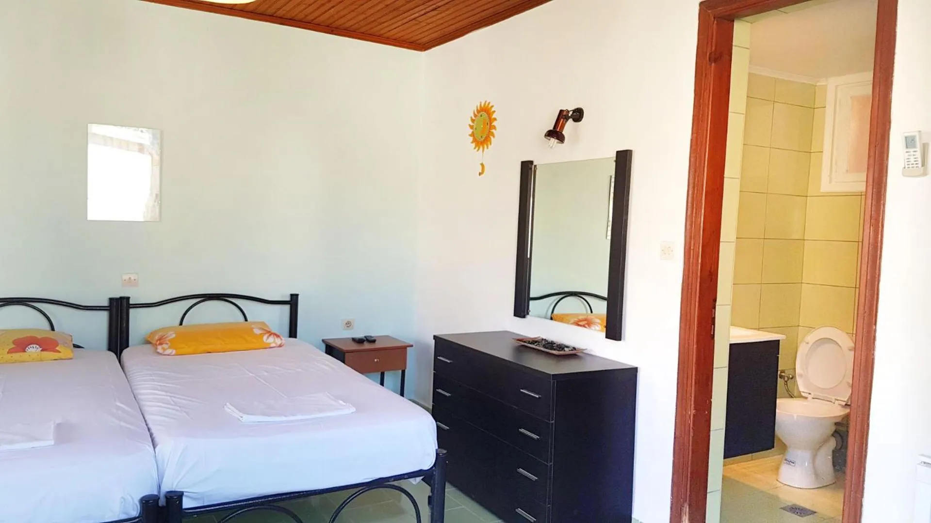 Bedroom, Bed in Villa Panorea