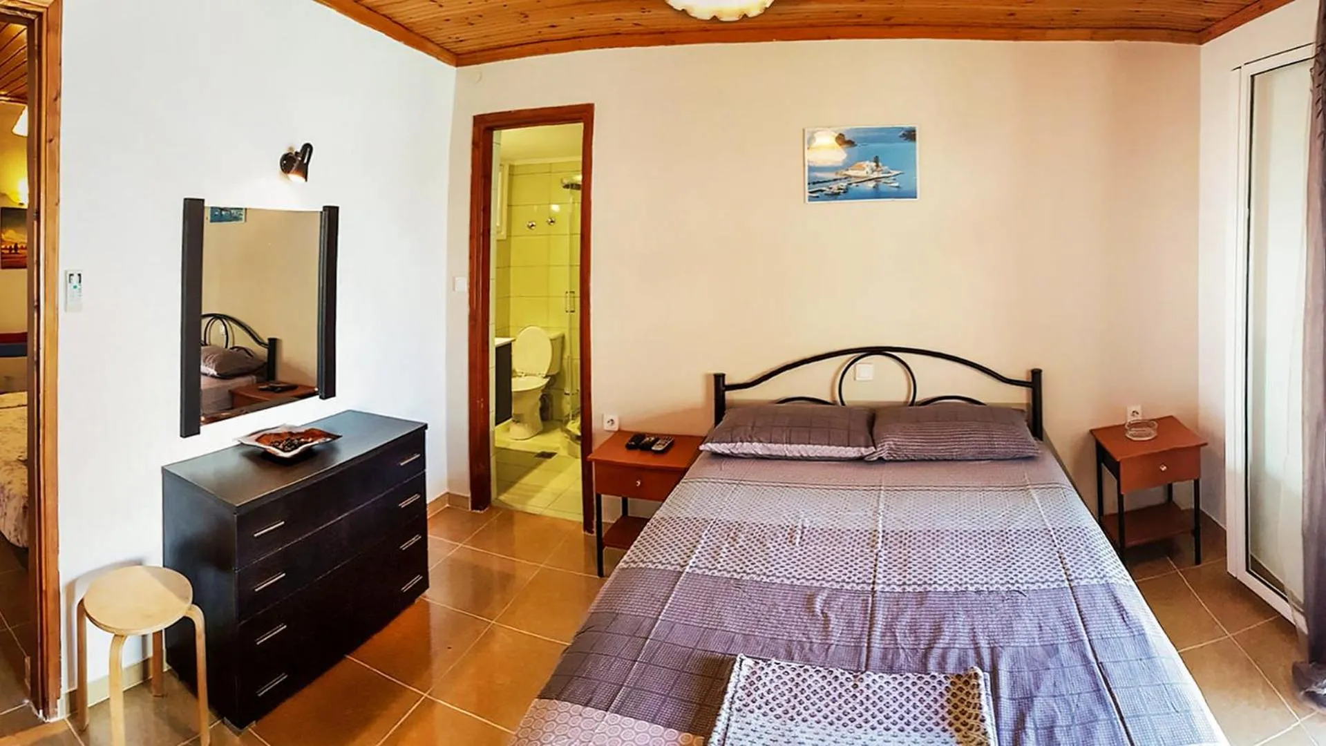 Bedroom, Bed in Villa Panorea