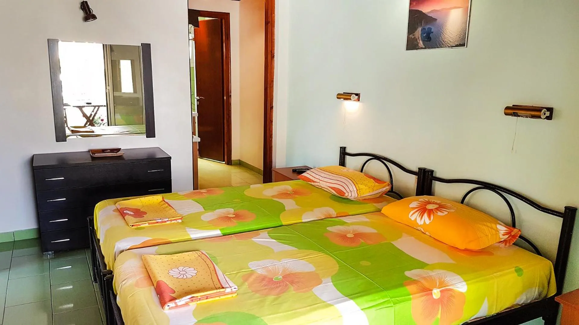 Bedroom, Bed in Villa Panorea