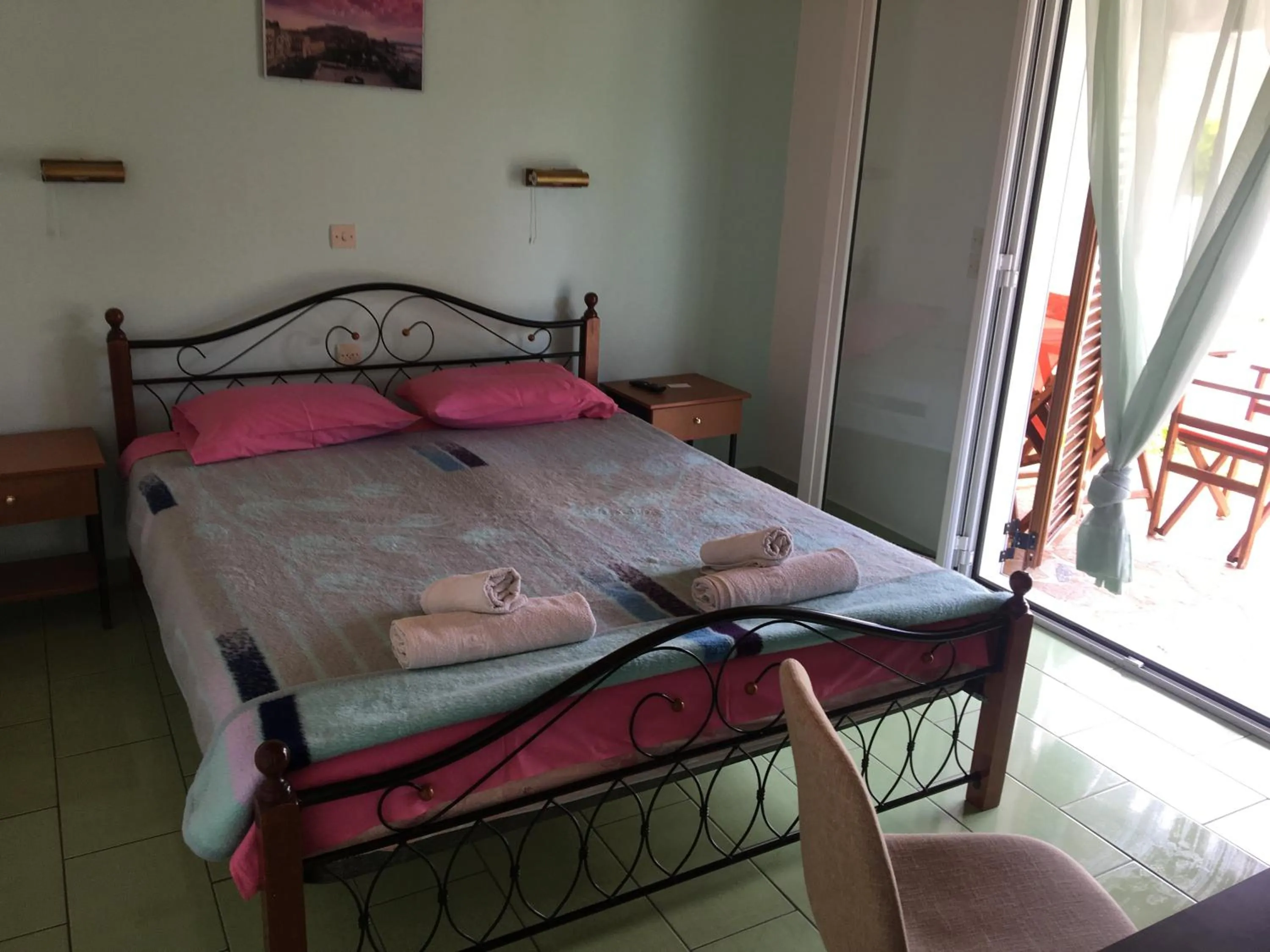 Bedroom, Bed in Villa Panorea