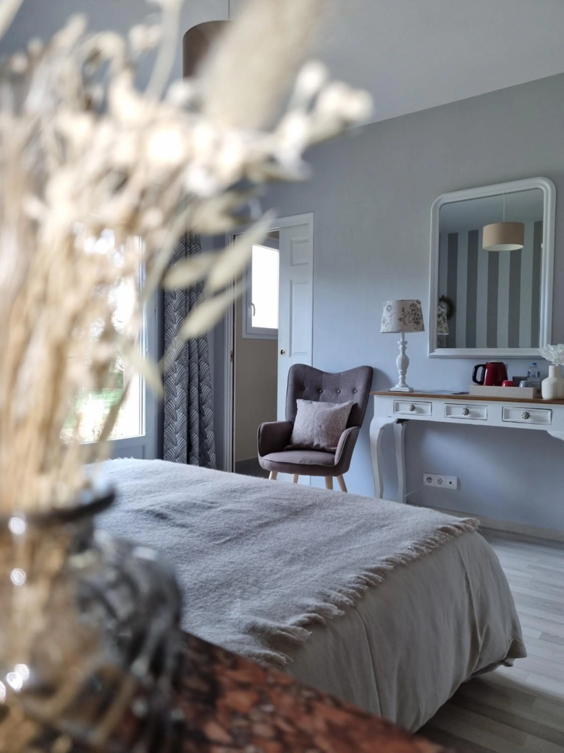 Decorative detail, Bed in Les Chenes Rouges