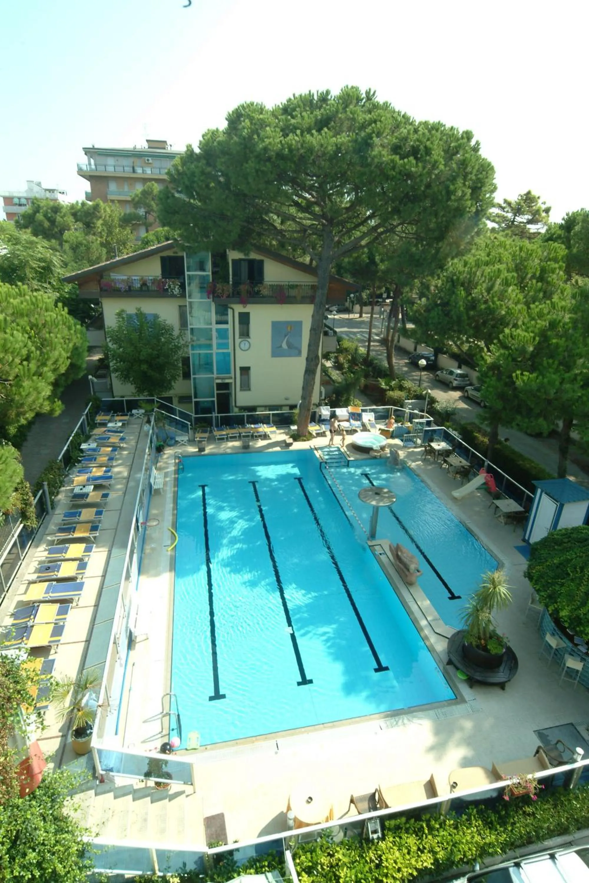 Swimming pool in Hotel Flora
