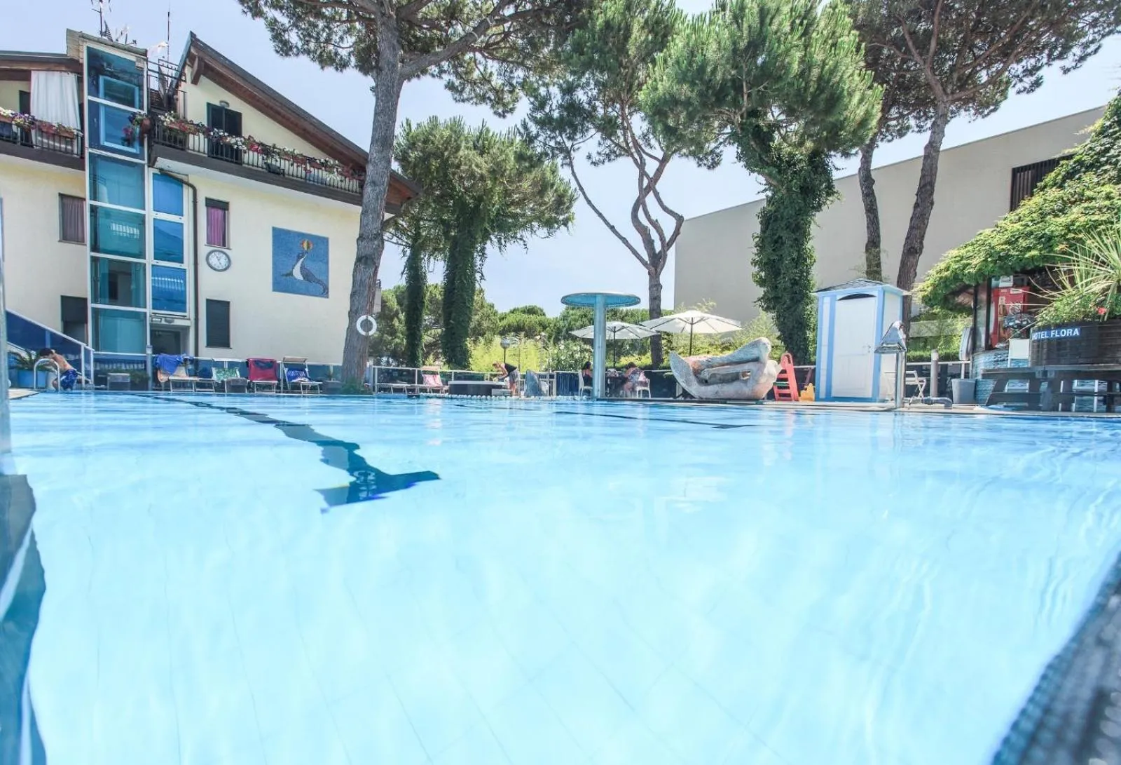Swimming pool in Hotel Flora