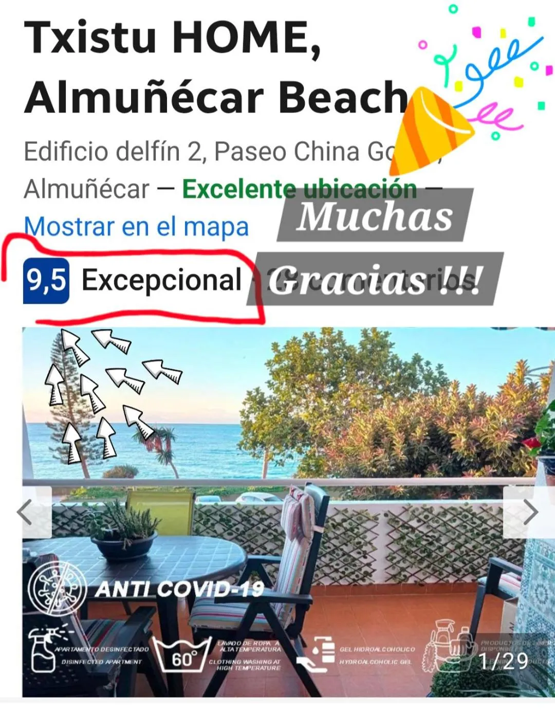 Sea view in Txistu HOME, Almuñécar Beach