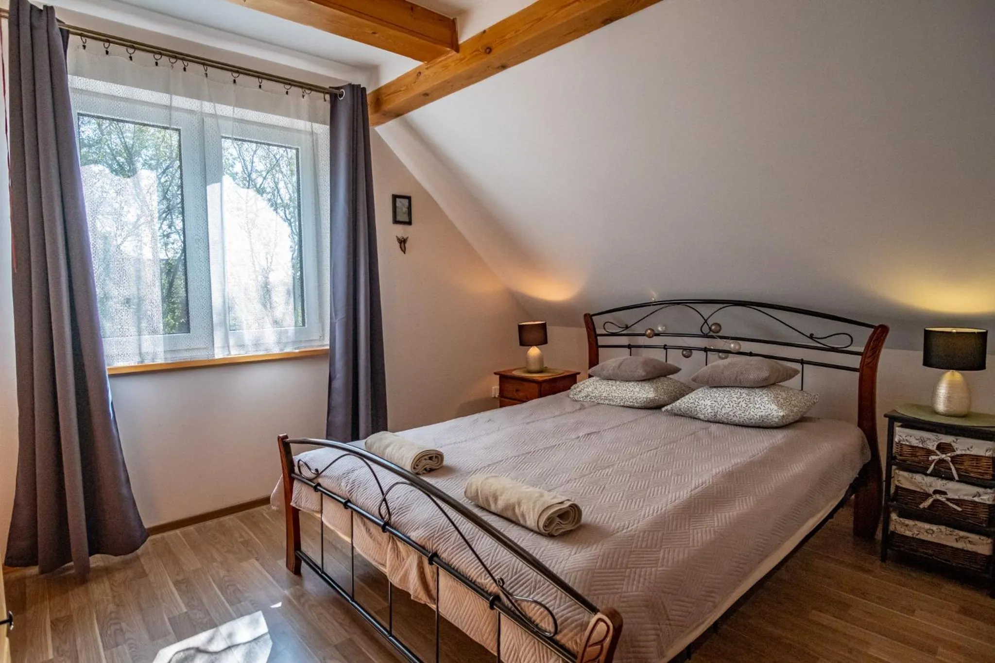 Photo of the whole room, Bed in Siedlisko Leszczewek