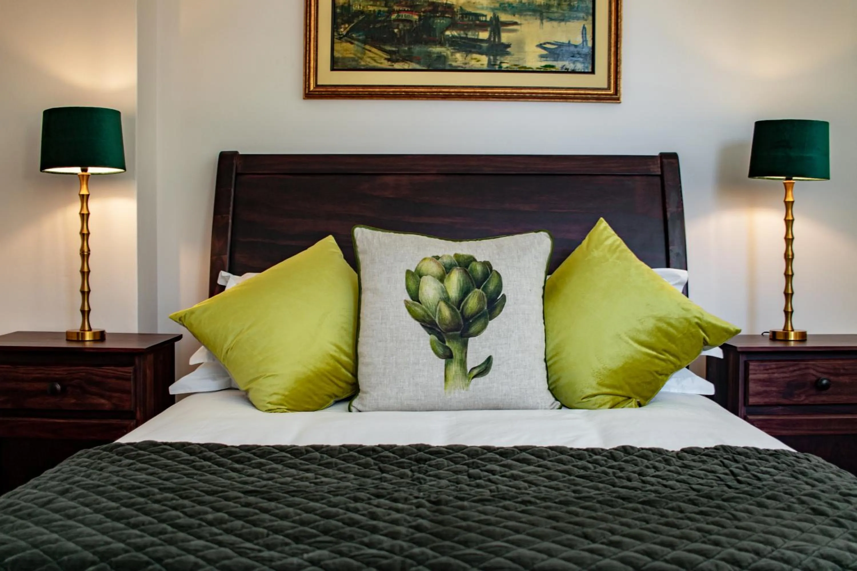Bed in Carmichael House Boutique Hotel