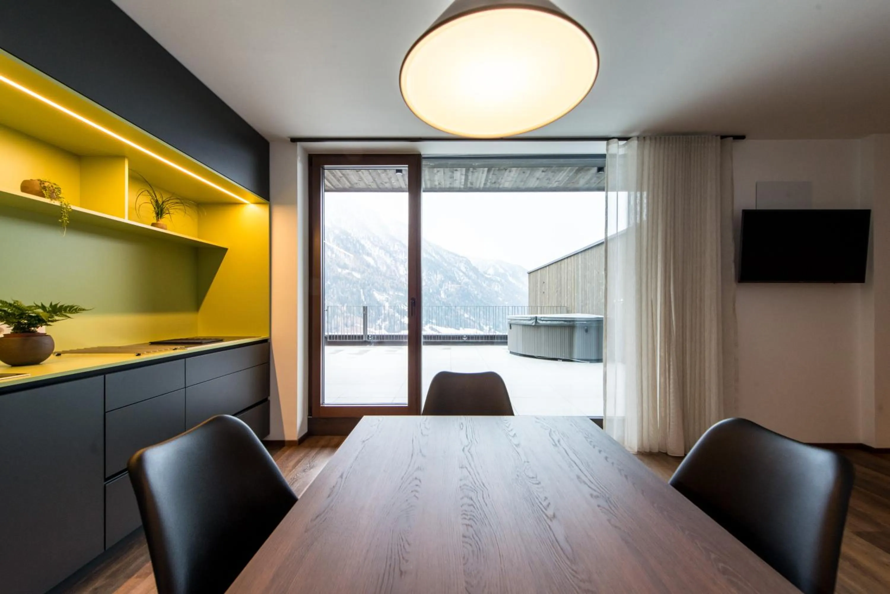 Living room in Mountain Residence Montana